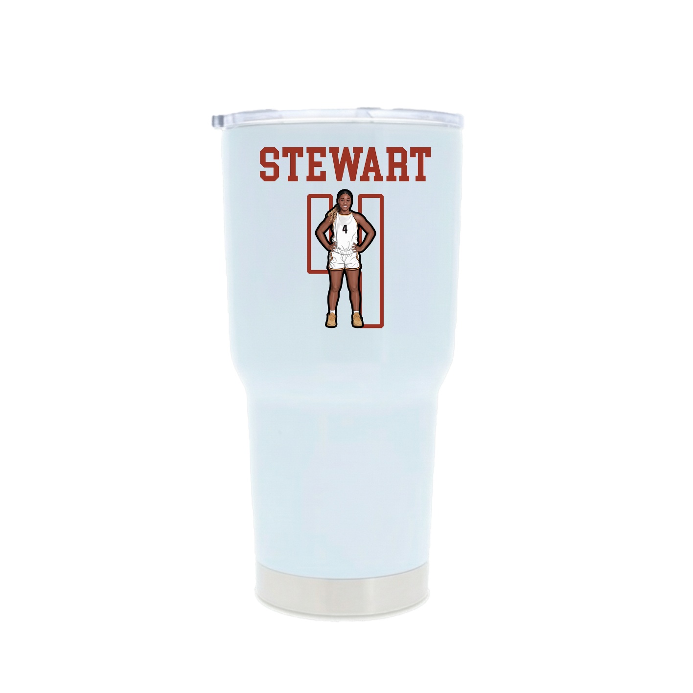 30oz Stainless Steel Tumbler — Shirsey in White