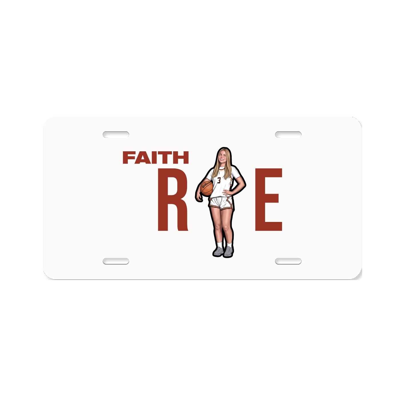 License Plate — Player Name in Classic