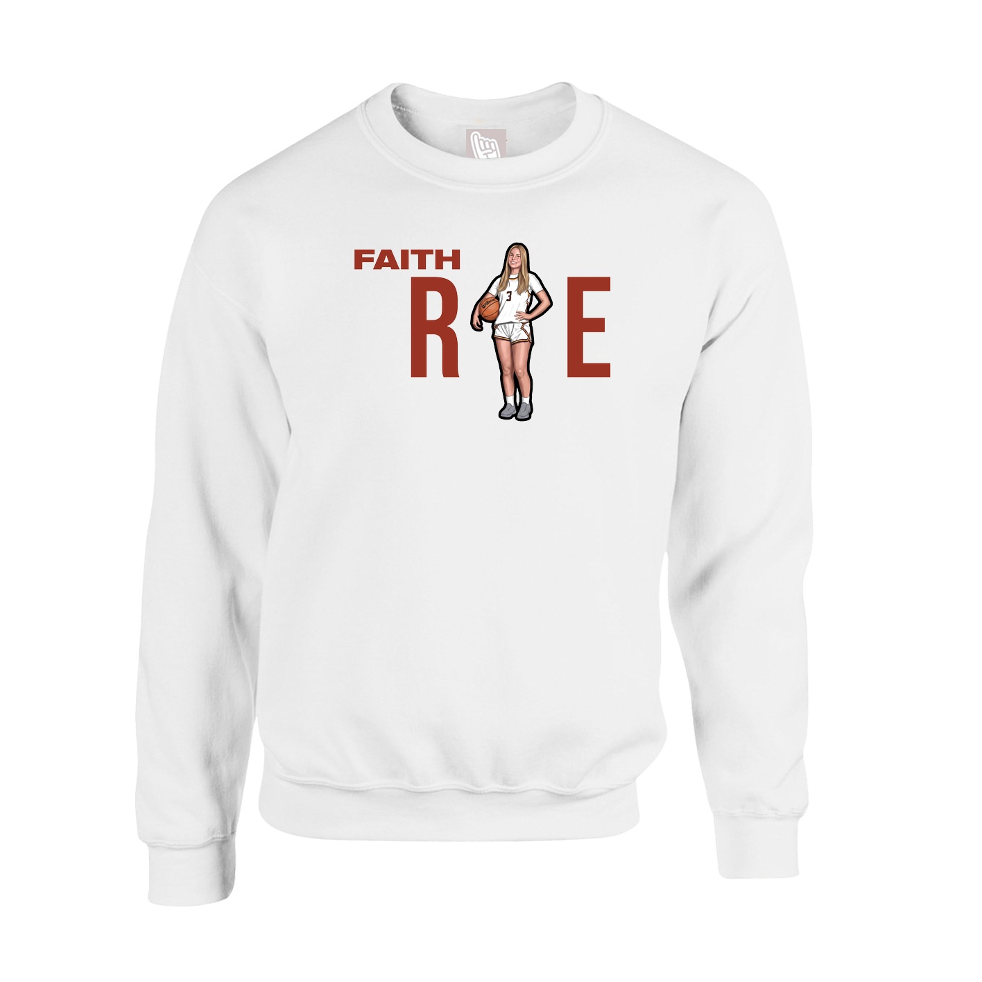 Fleece Crew — Player Name in White