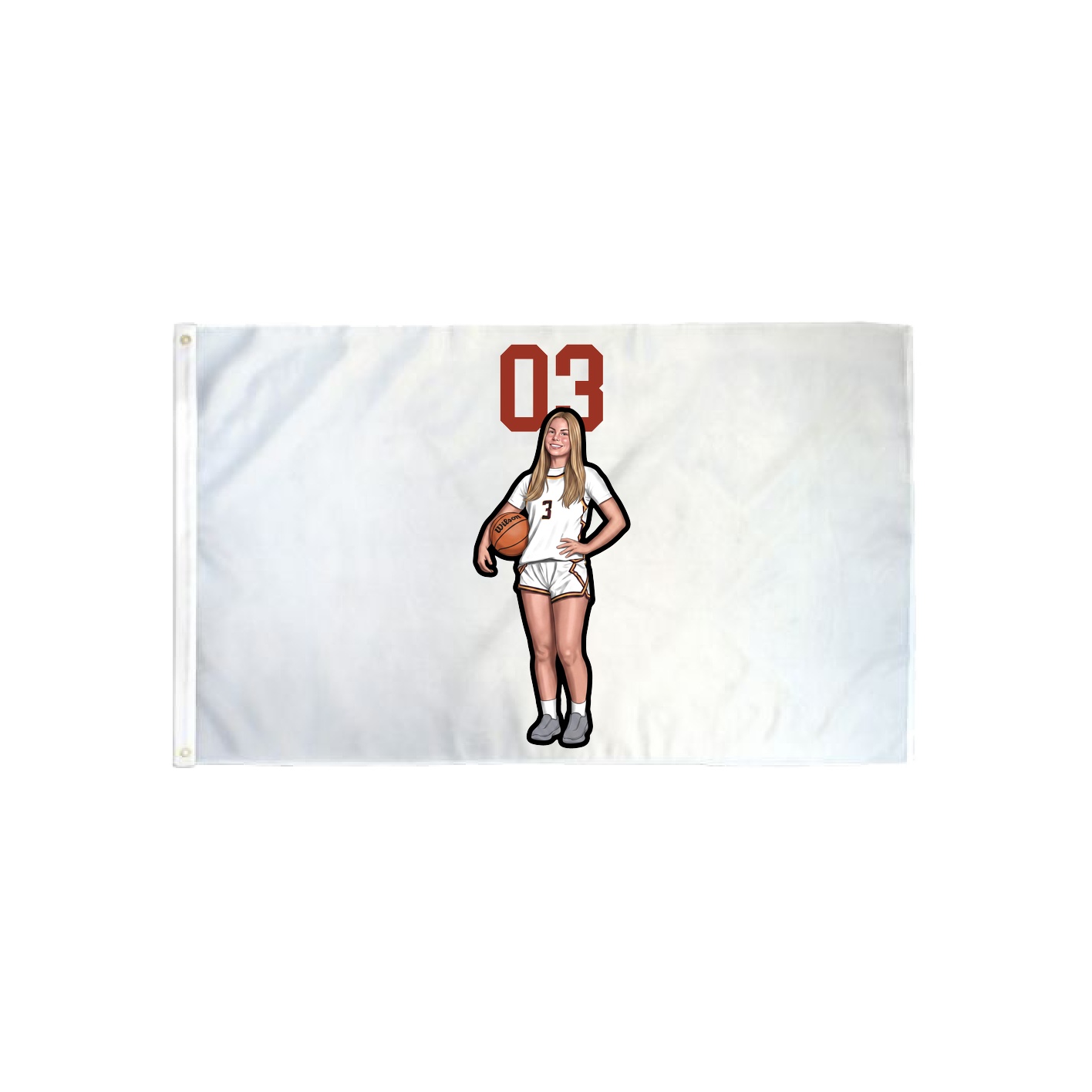 3x5 Flag — Number Top in Classic