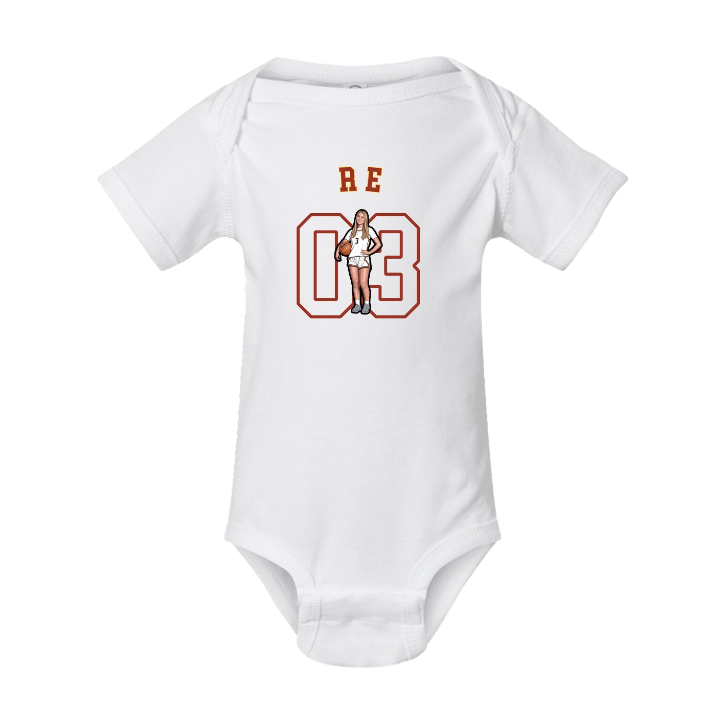 Baby Onesie — Shirsey Arch in White