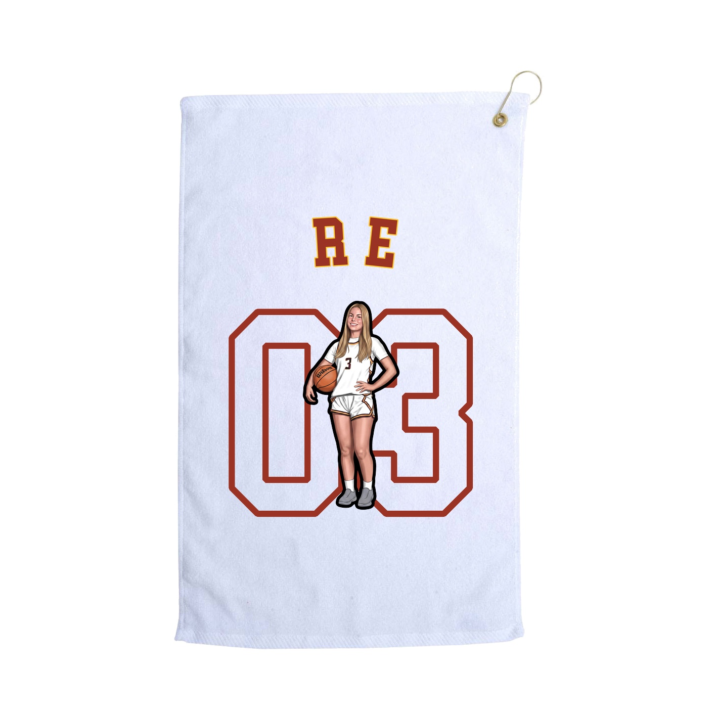 Golf Towel — Shirsey Arch in White