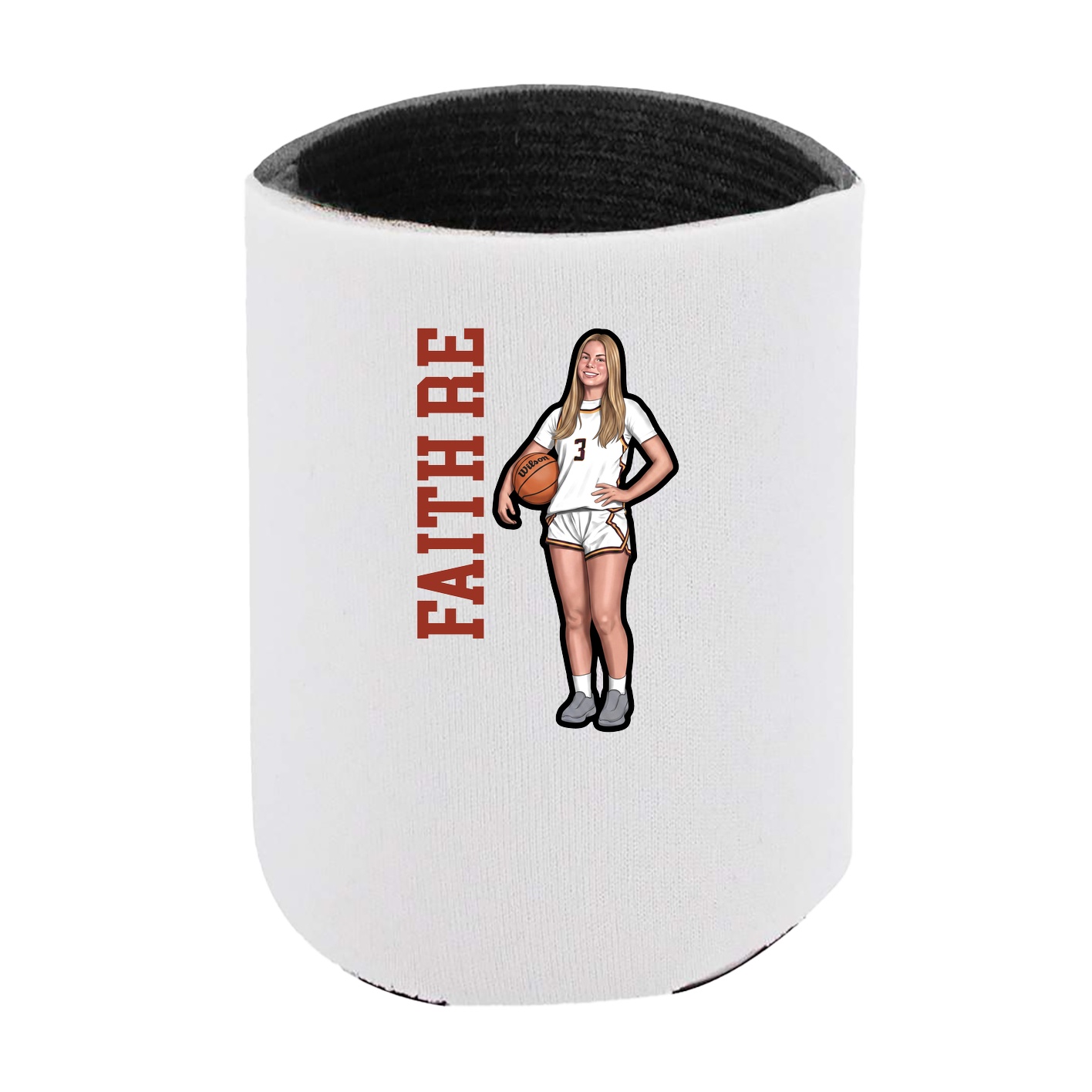 Can Holder — Name Vertical in White