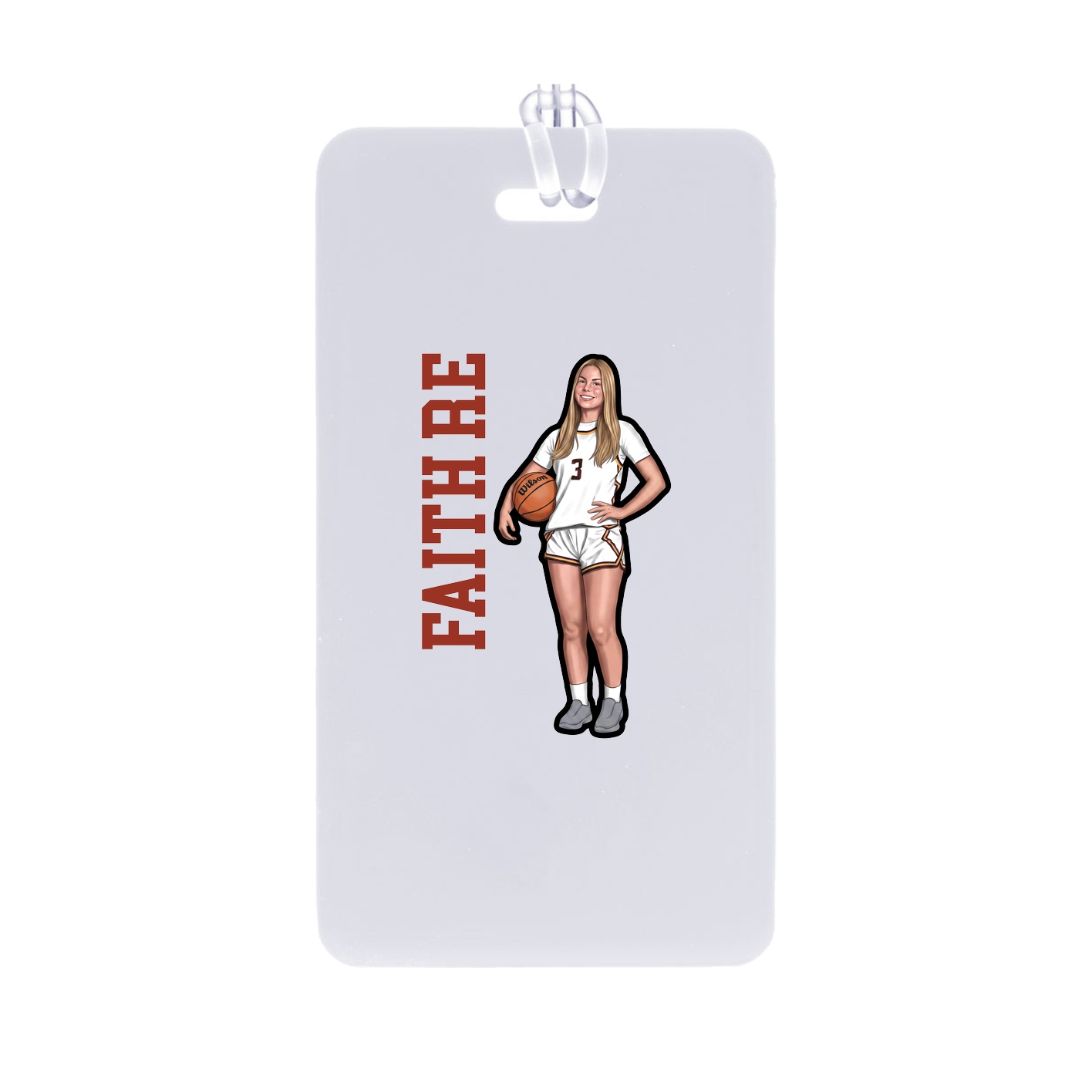 Bag Tag — Name Vertical in Classic