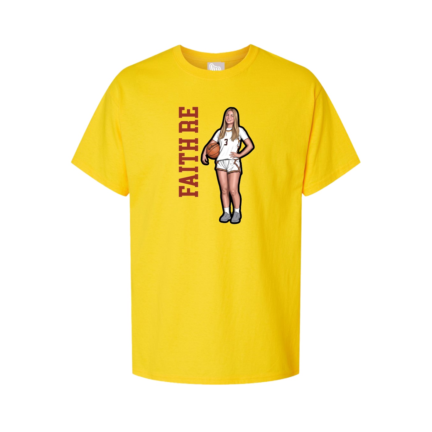 Tee — Name Vertical in Gold