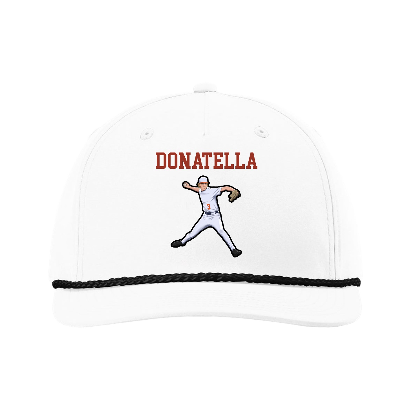 Five-Panel Classic Rope Cap — Shirsey in White