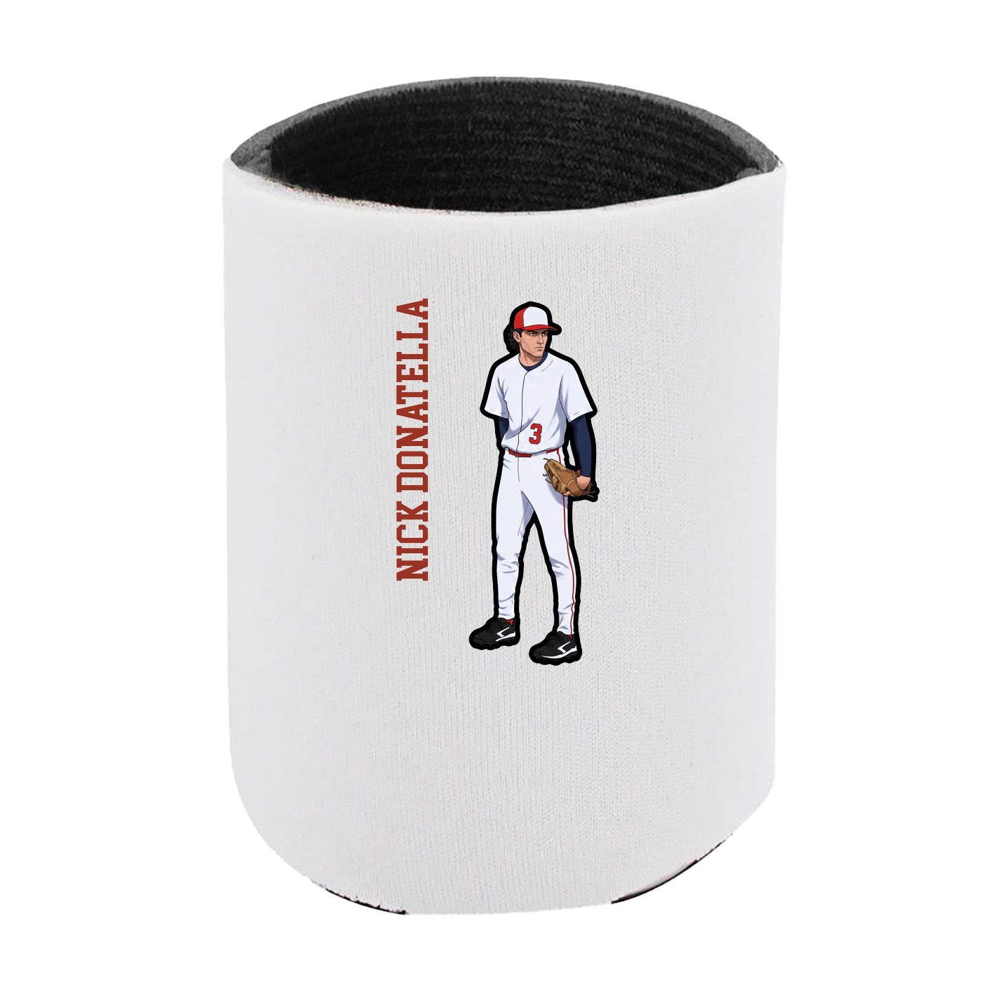 Can Holder — Name Vertical in White
