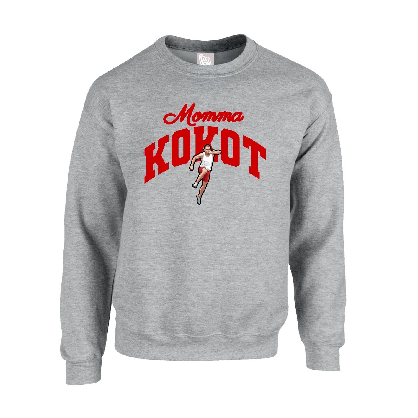Fleece Crew — Mothers Day Arch in Grey