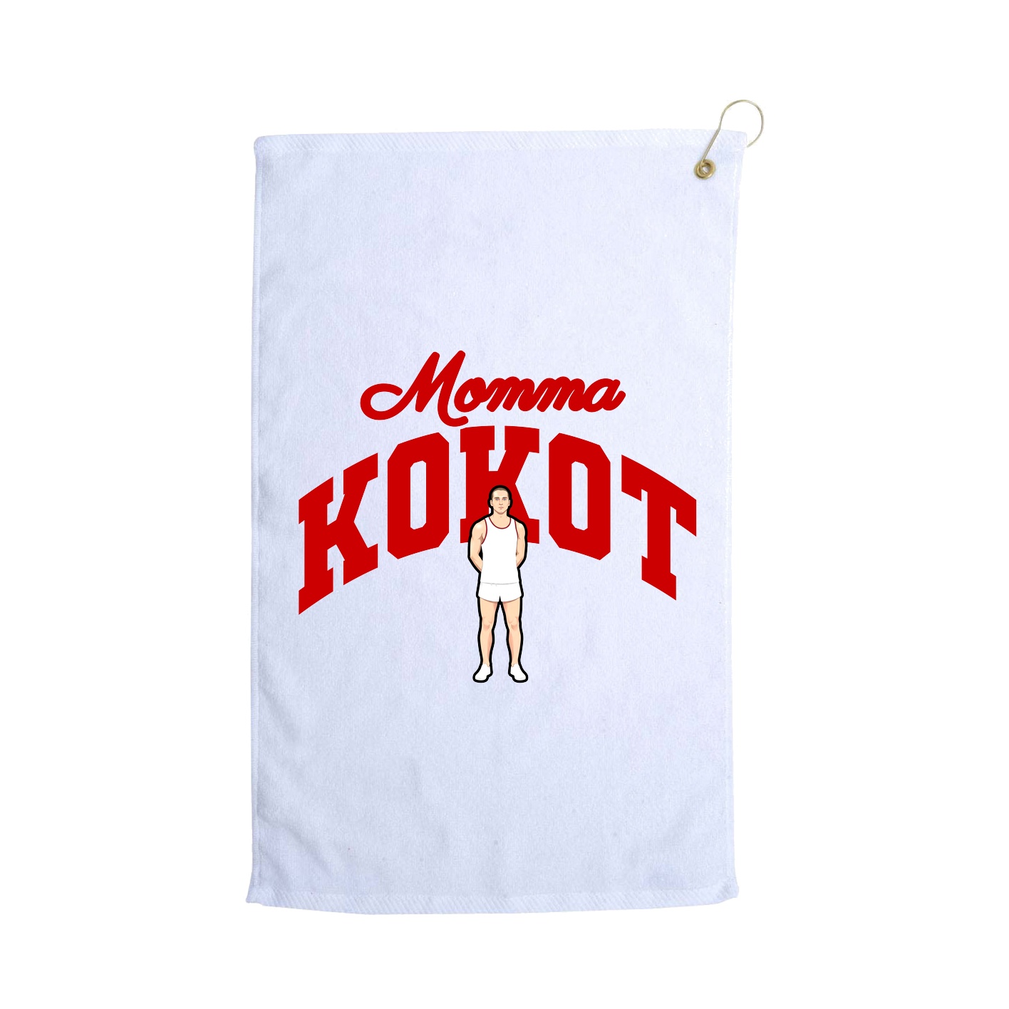 Golf Towel — Mothers Day Arch in White