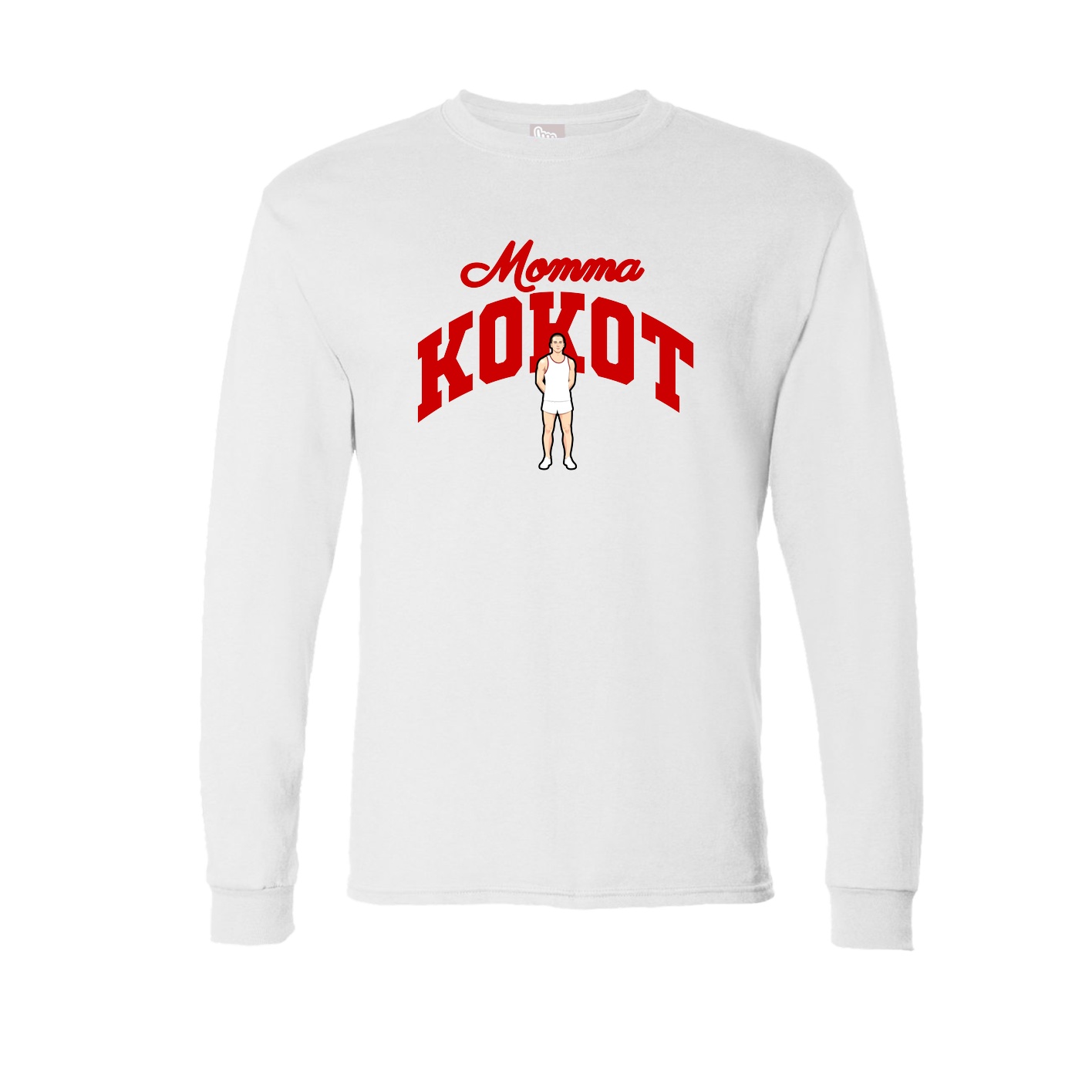 Long Sleeve Tee — Mothers Day Arch in White
