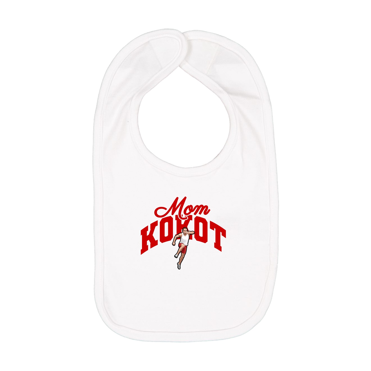 Infant Bib — Mothers Day Arch in White