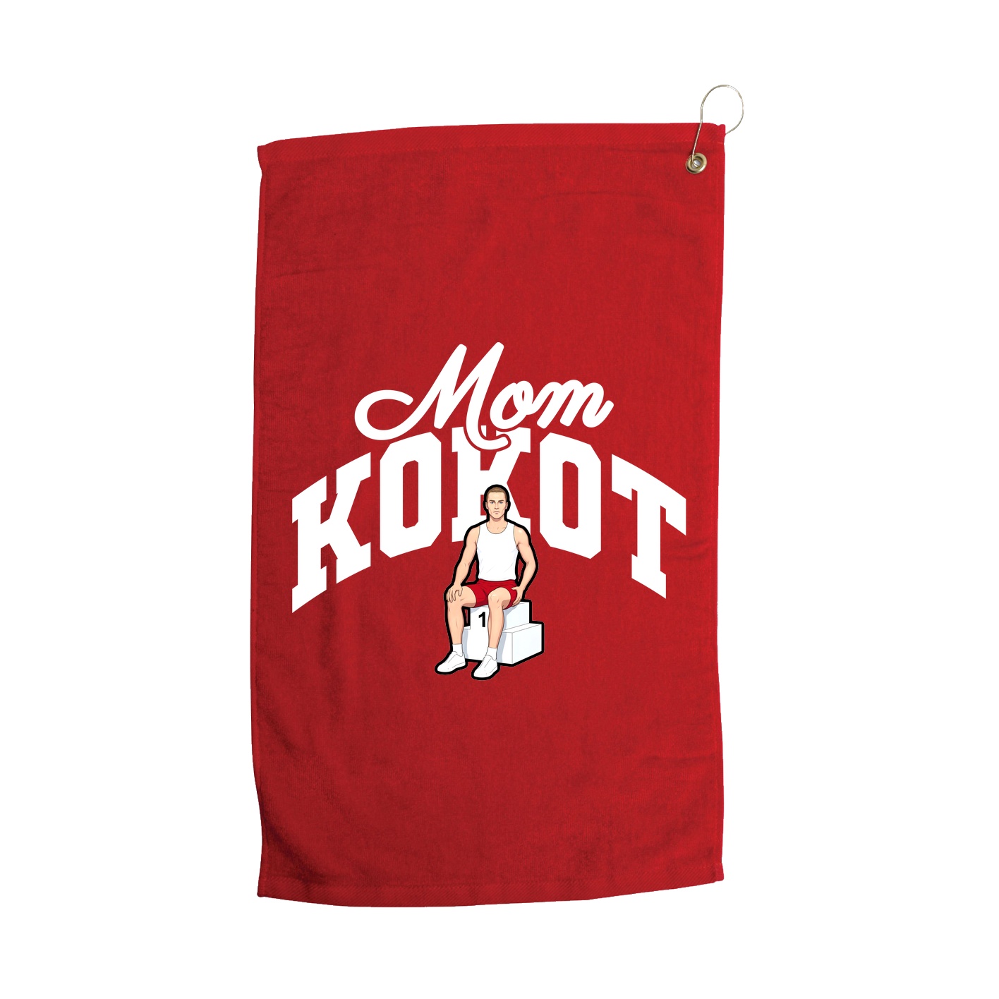 Golf Towel — Mothers Day Arch in Red