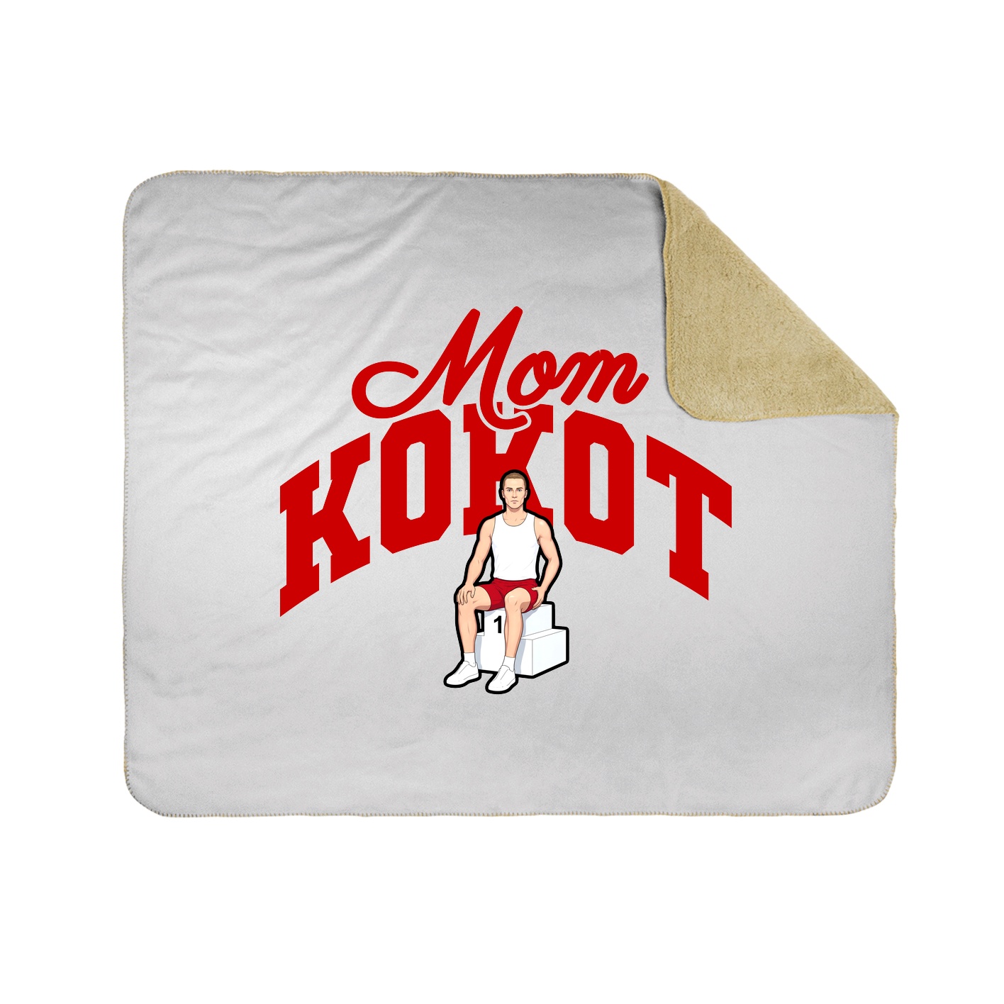 Throw Blanket — Mothers Day Arch in White