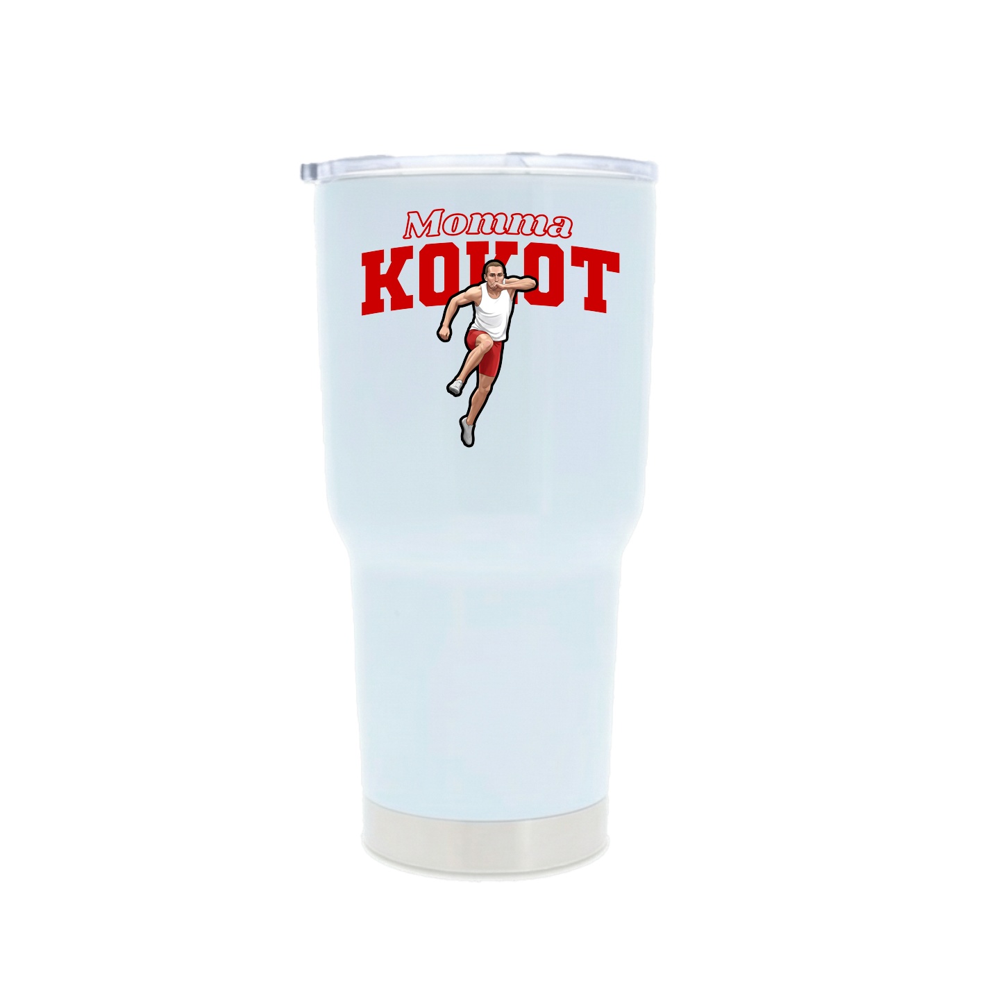 30oz Stainless Steel Tumbler — Mothers Day Block in White