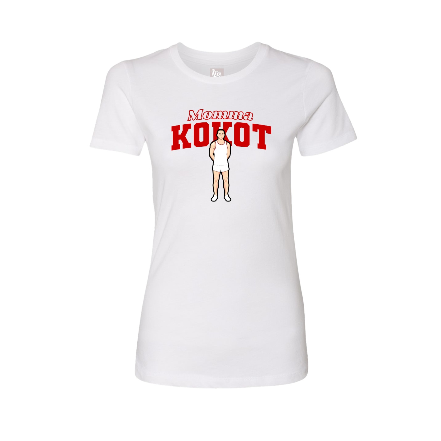 Womens Tee — Mothers Day Block in White