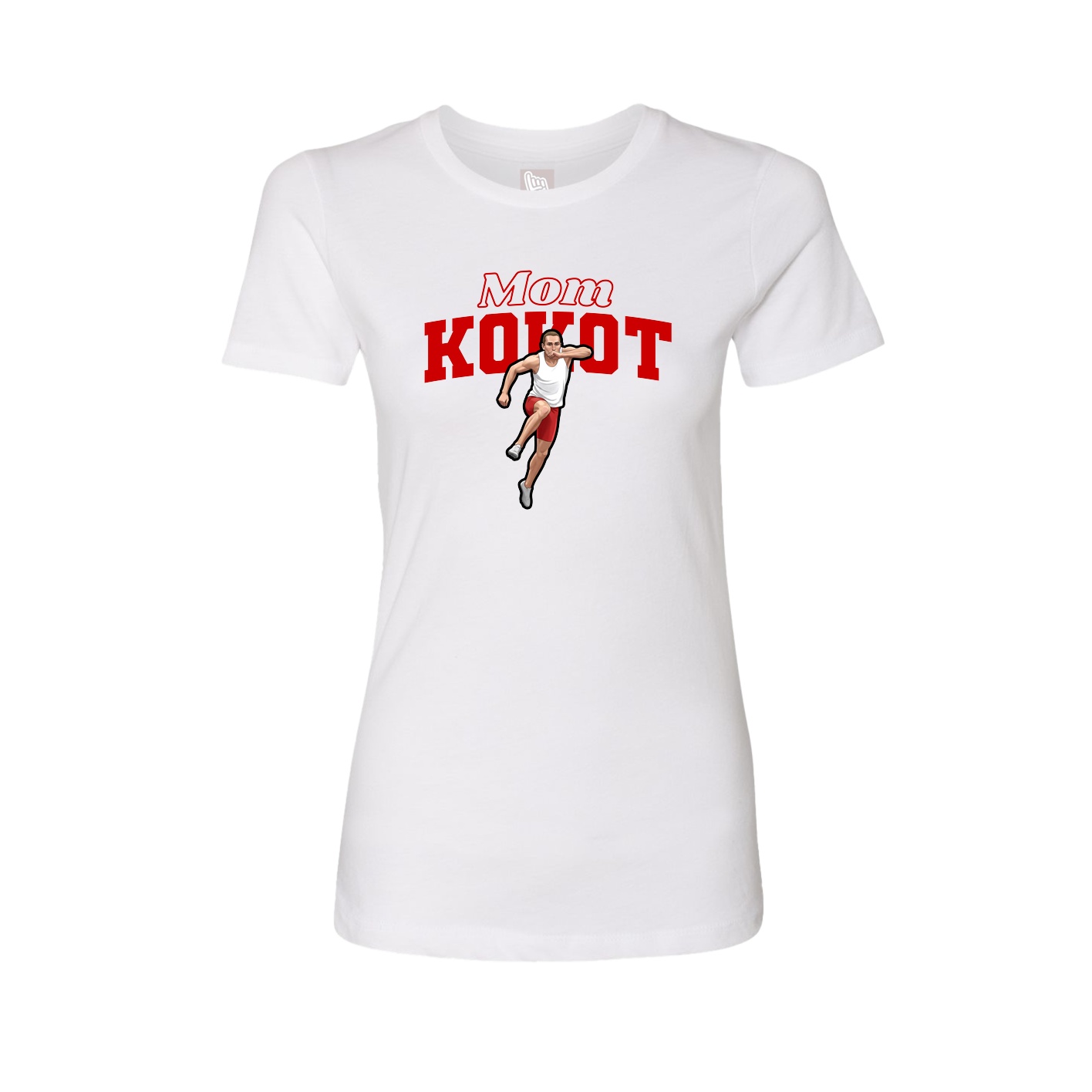 Womens Tee — Mothers Day Block in White