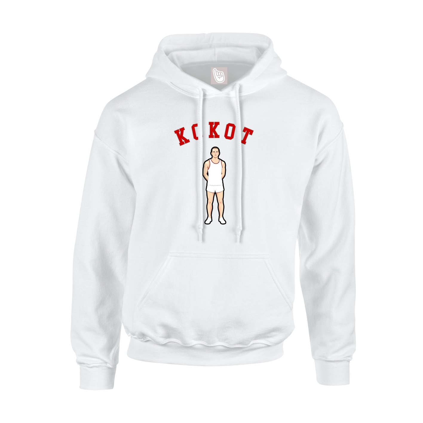 Youth Hoodie — Shirsey Arch in White
