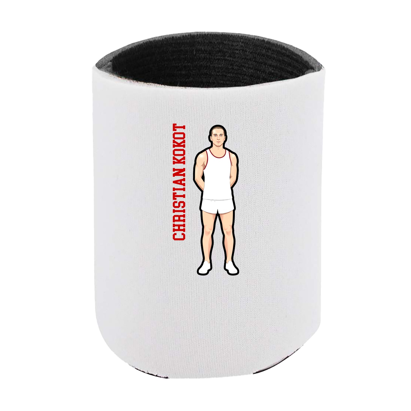 Can Holder — Name Vertical in White