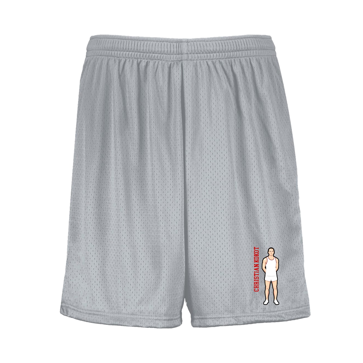 Shorts — Name Vertical in Silver