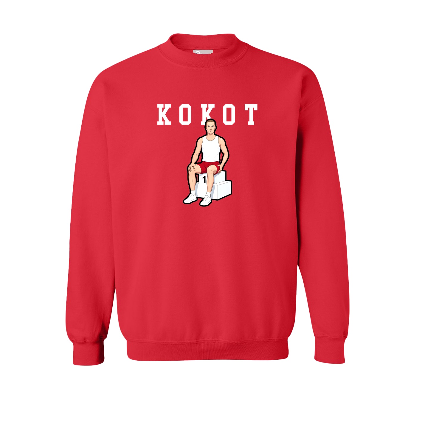 Fleece Crew — Shirsey in Red