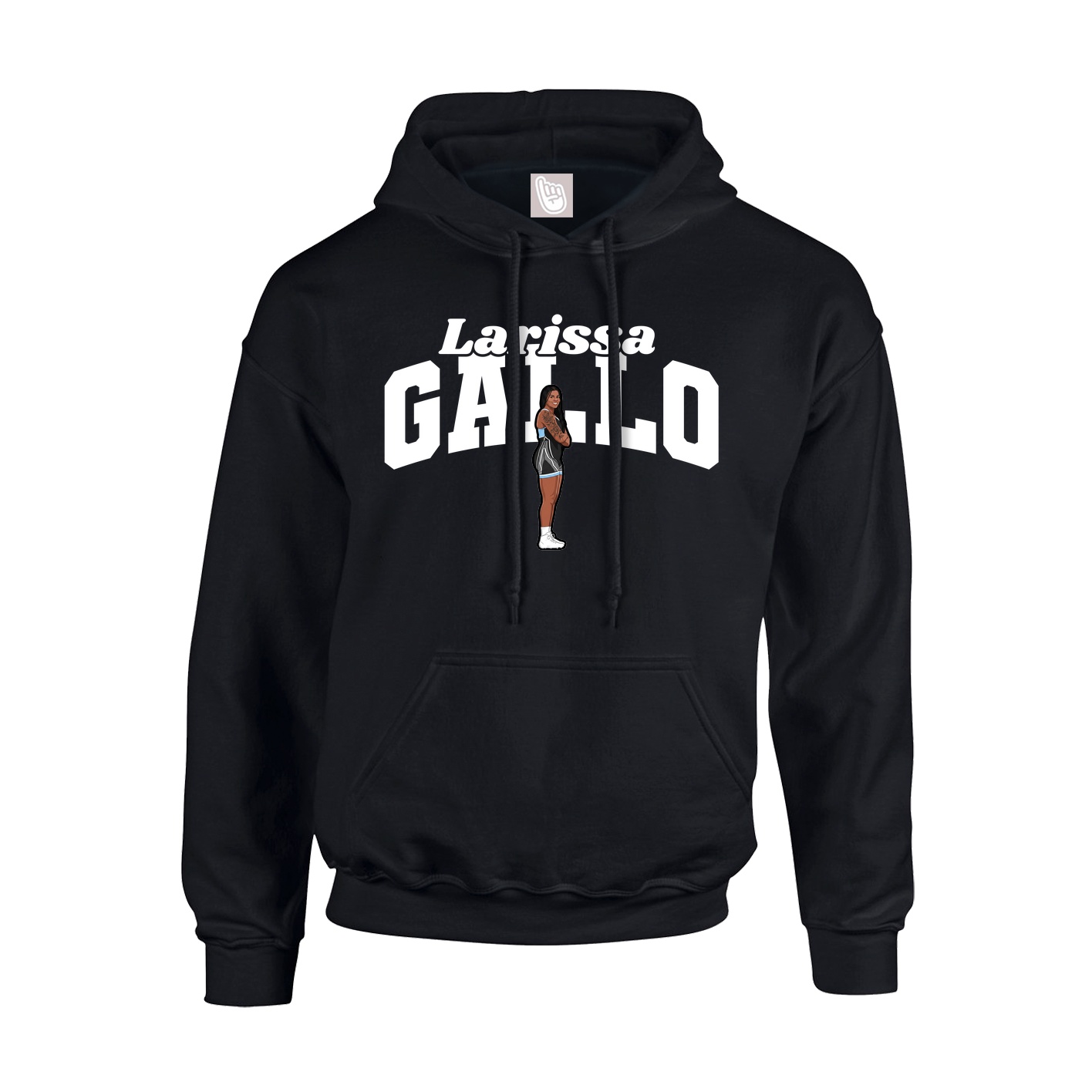 Youth Hoodie — Signature Arch in Black