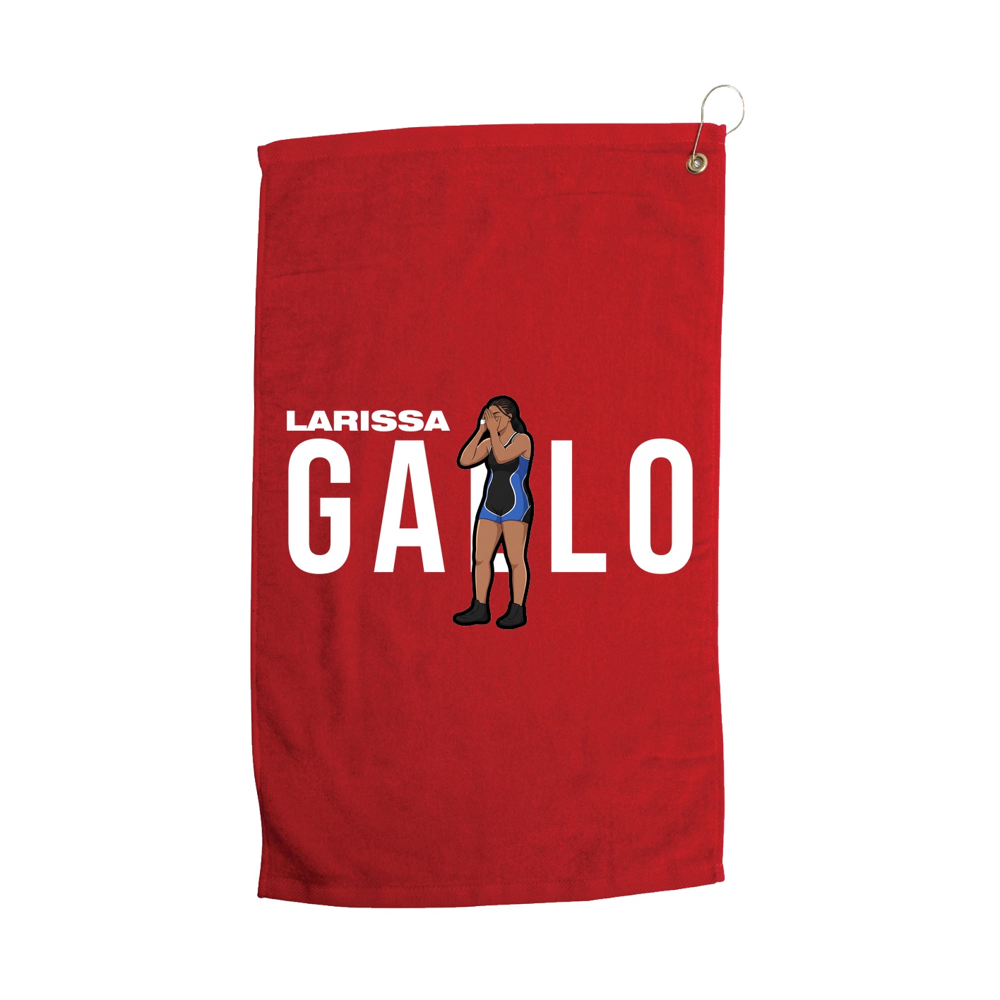 Golf Towel — Player Name in Red