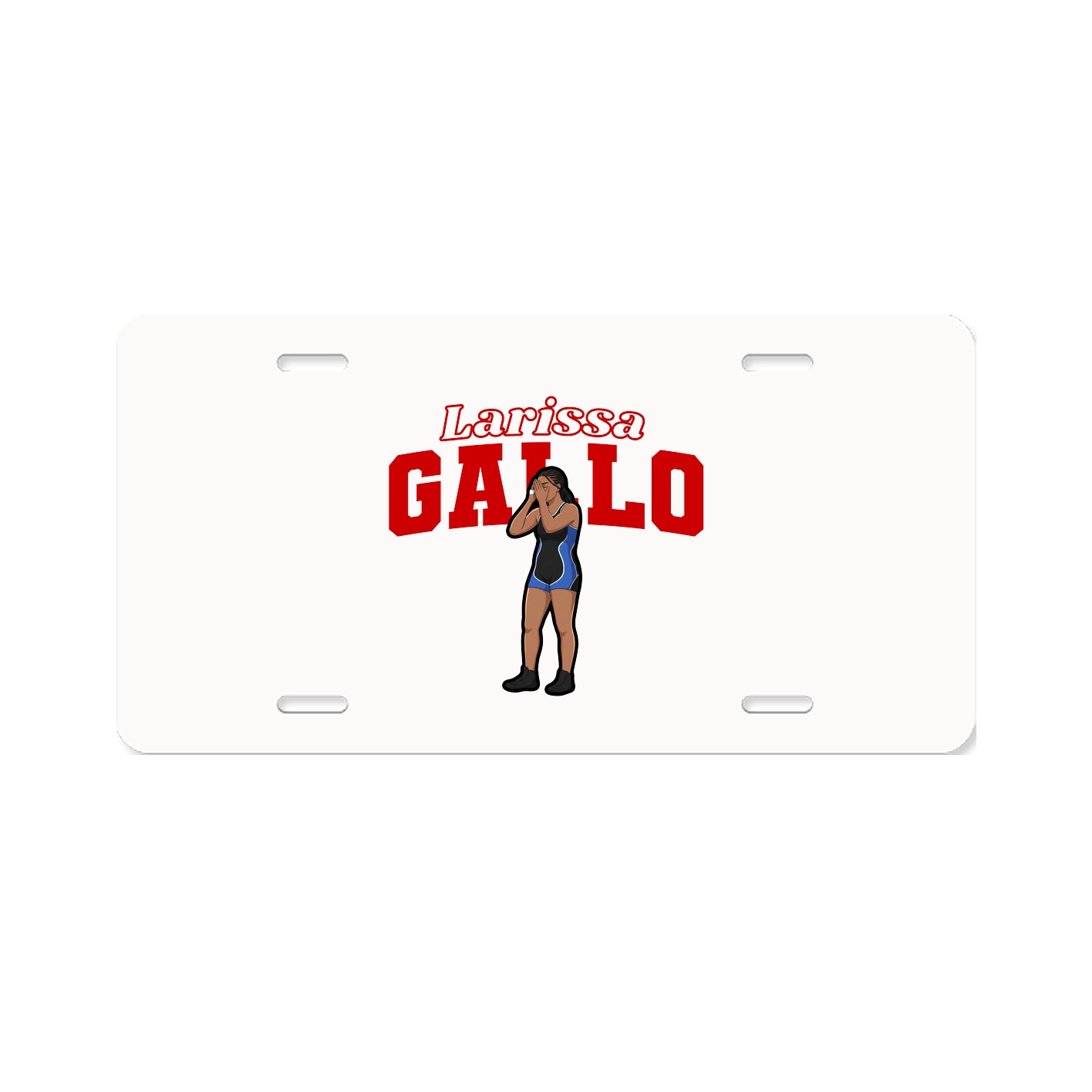 License Plate — Name Arch in Classic