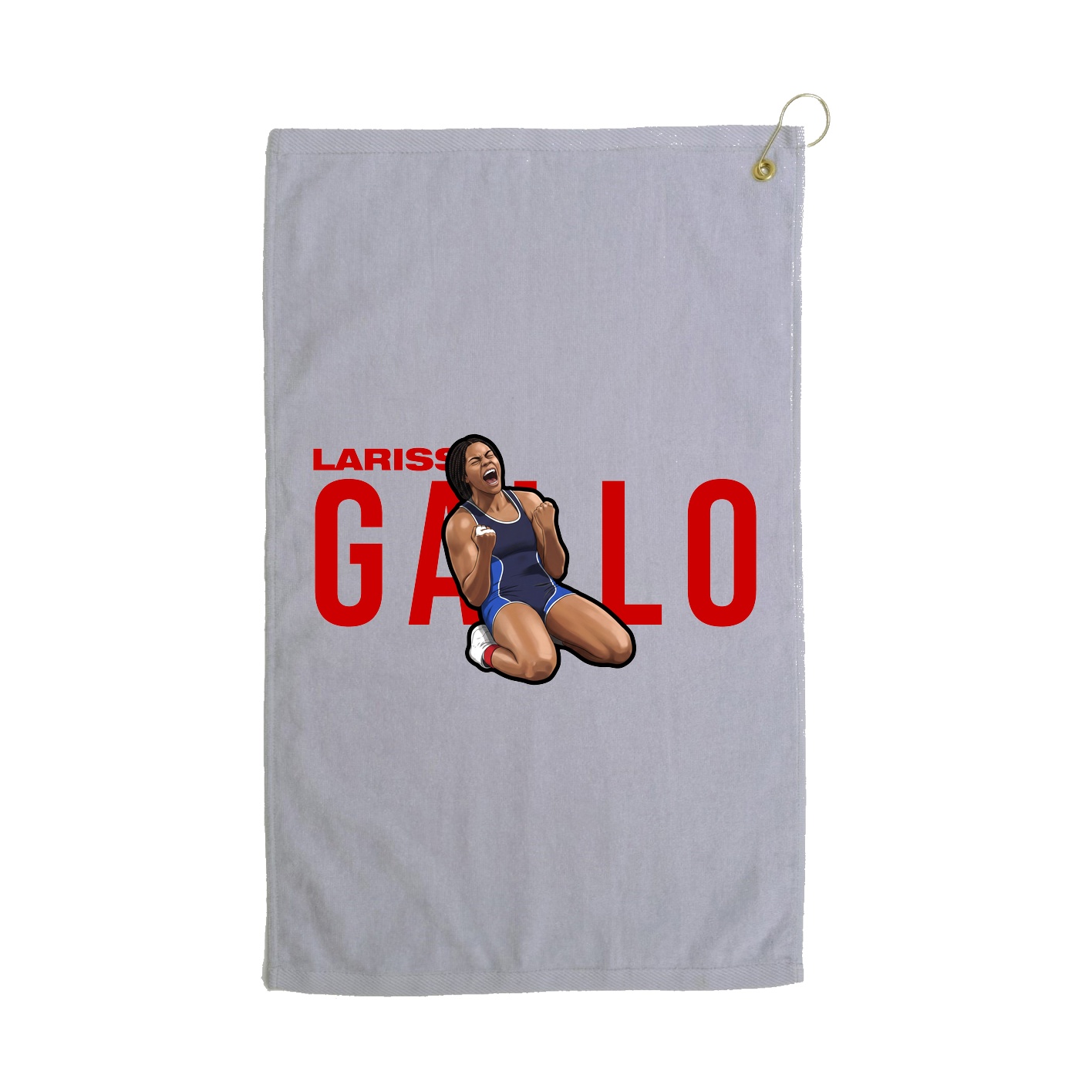 Golf Towel — Player Name in Grey