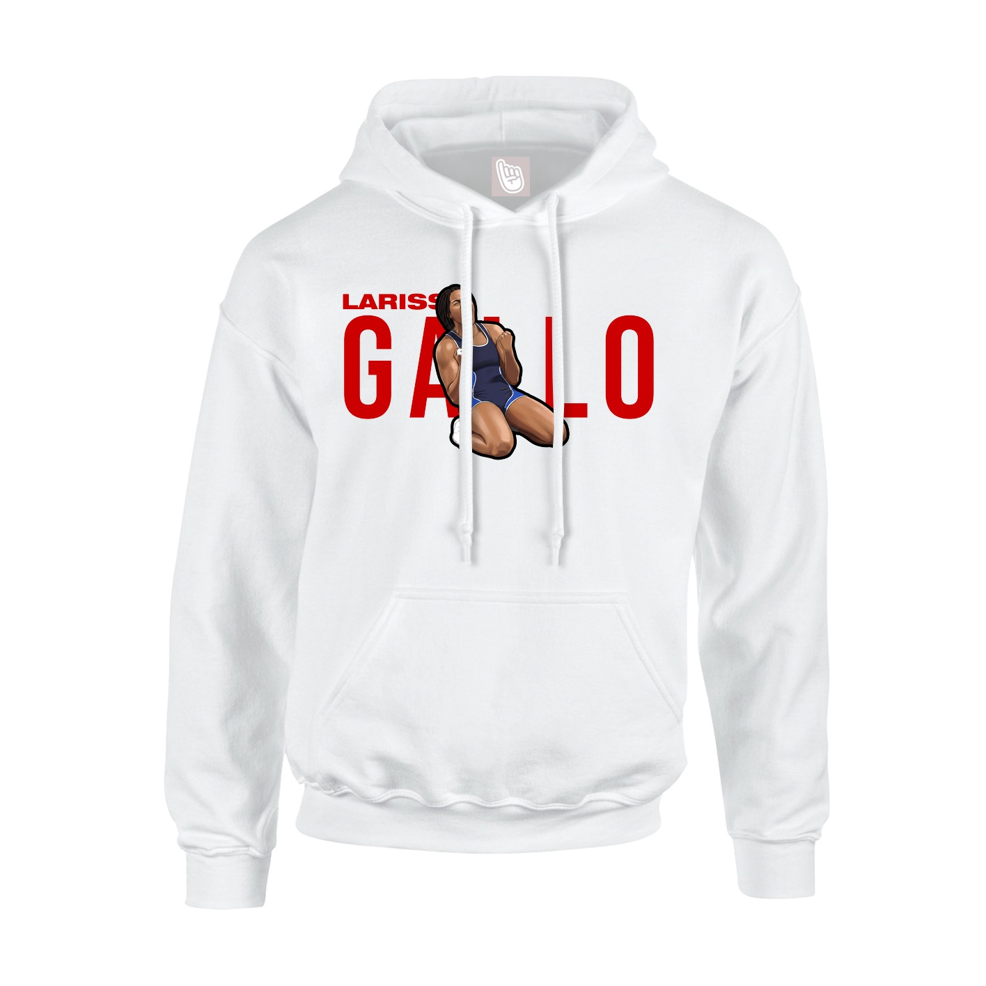 Youth Hoodie — Player Name in White