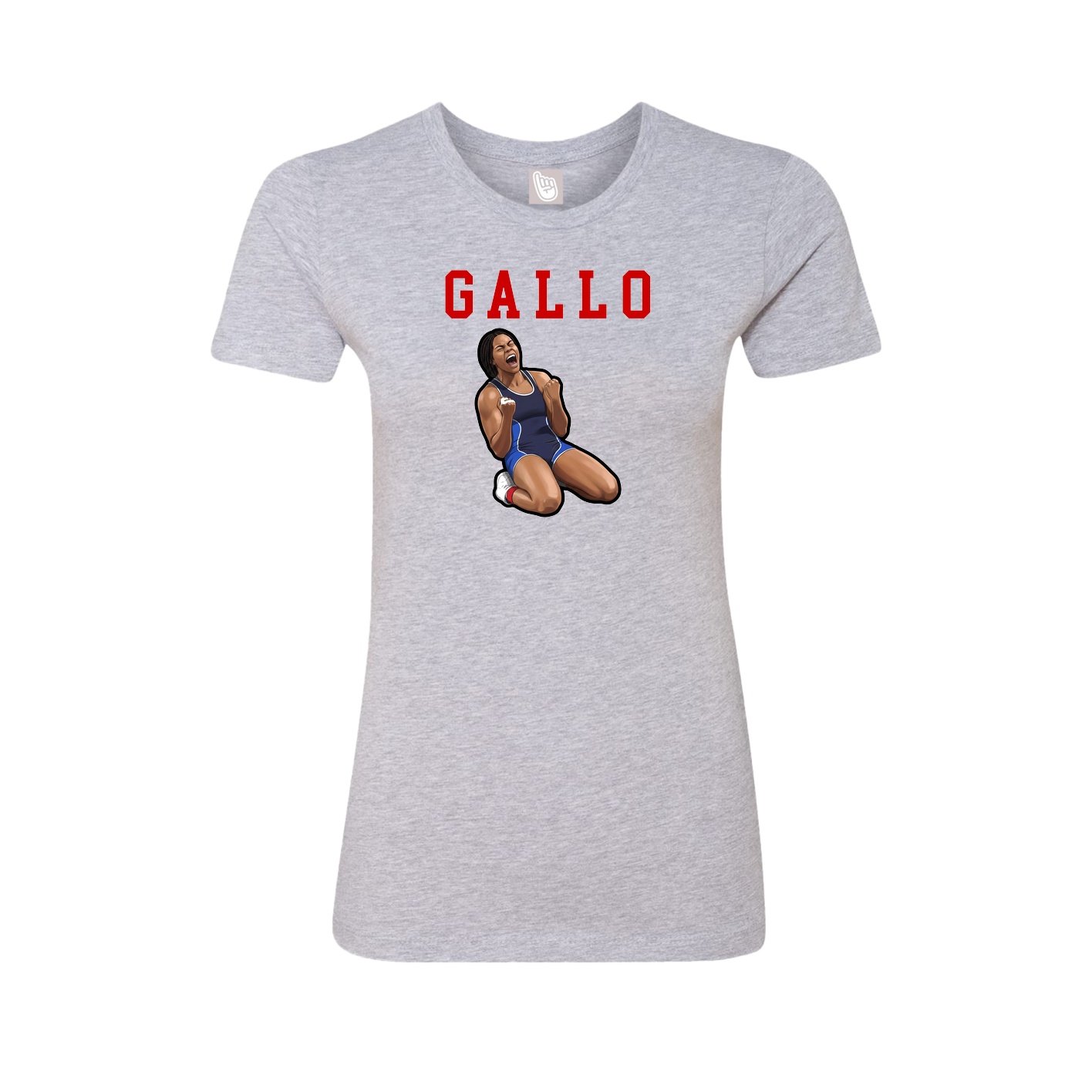 Fitted Women's Tee — Shirsey in Grey