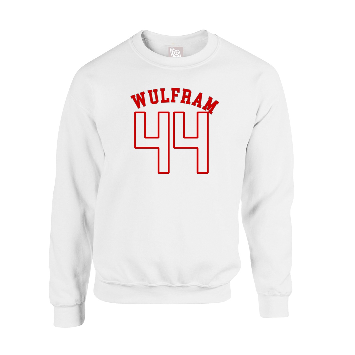 Fleece Crew — Shirsey Arch in White