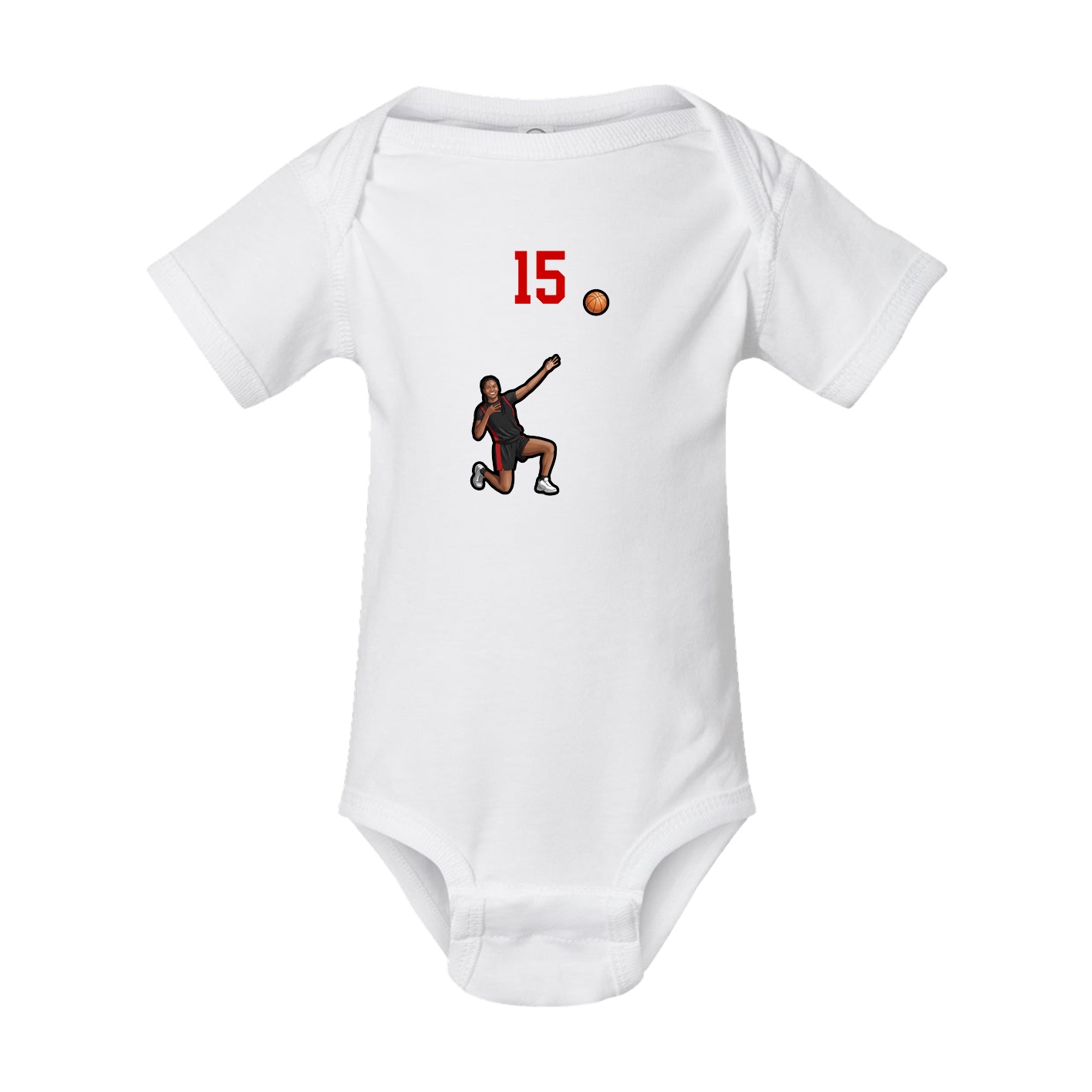 Baby Onesie — Number Top in White