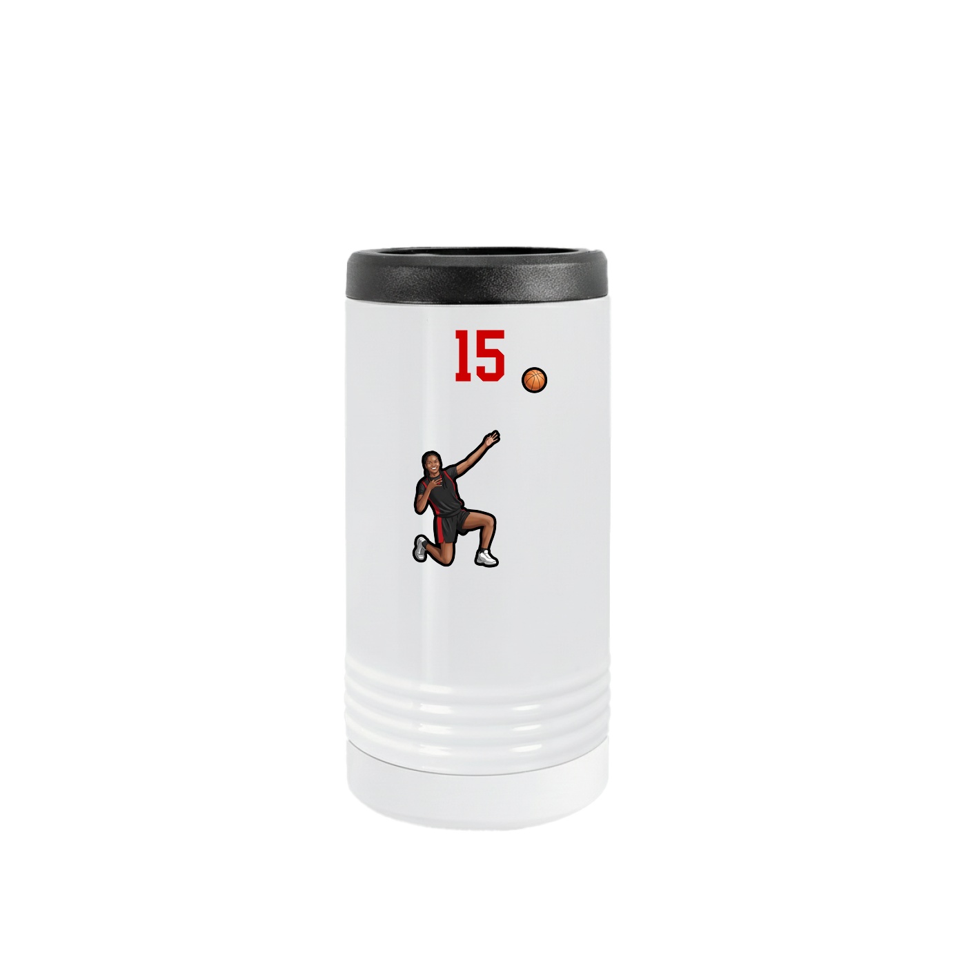 Slim Beverage Holder — Number Top in White