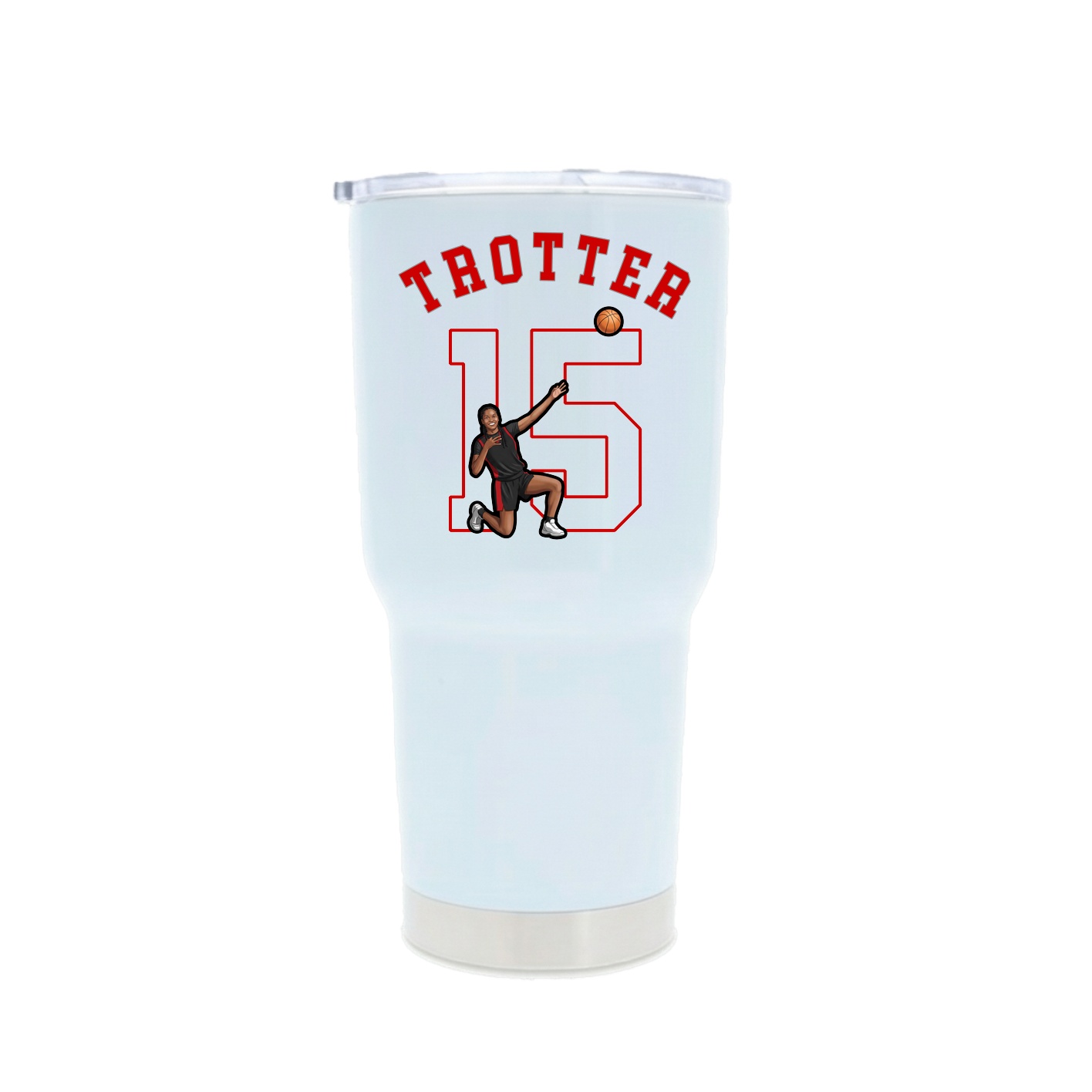 30oz Stainless Steel Tumbler — Shirsey Arch in White