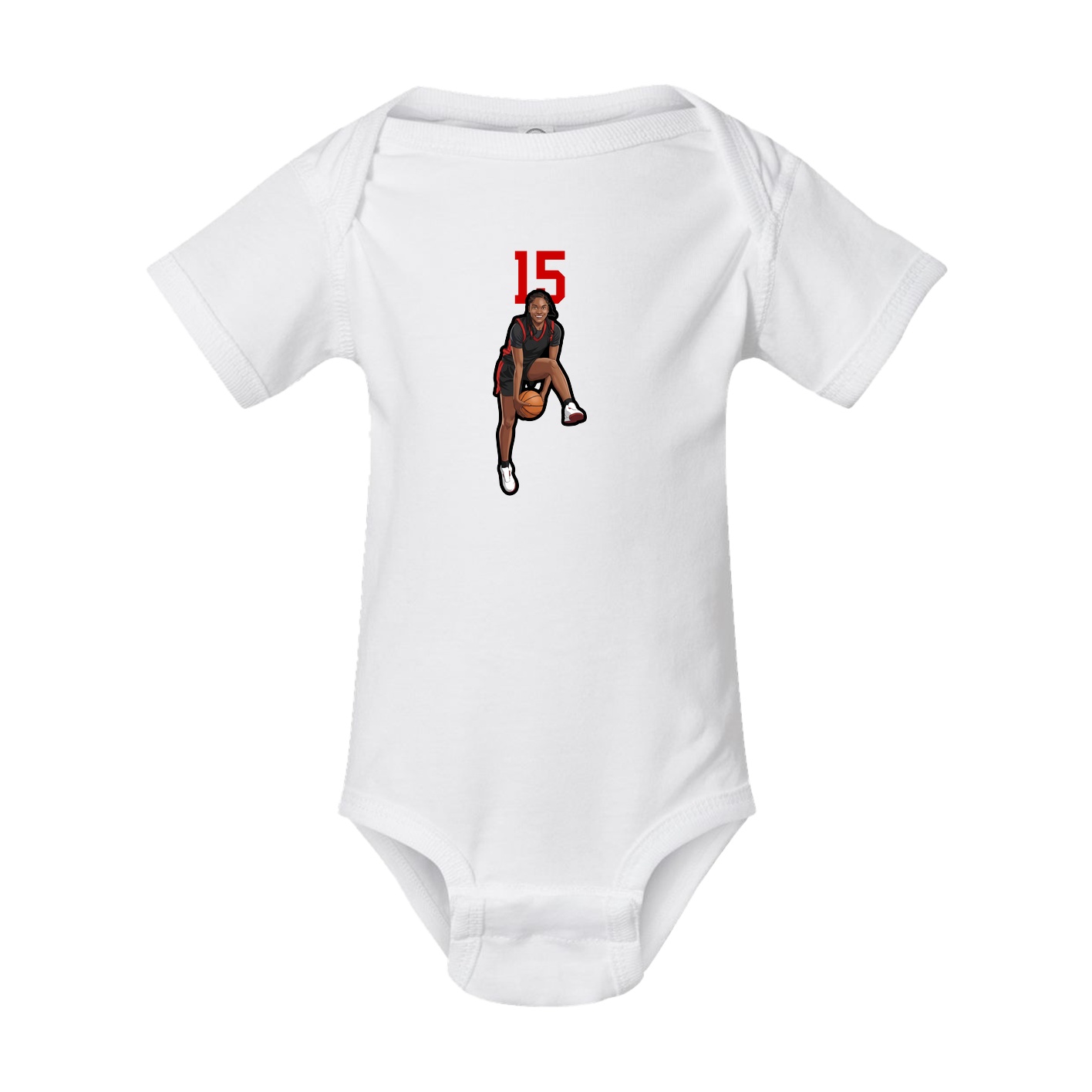 Baby Onesie — Number Top in White