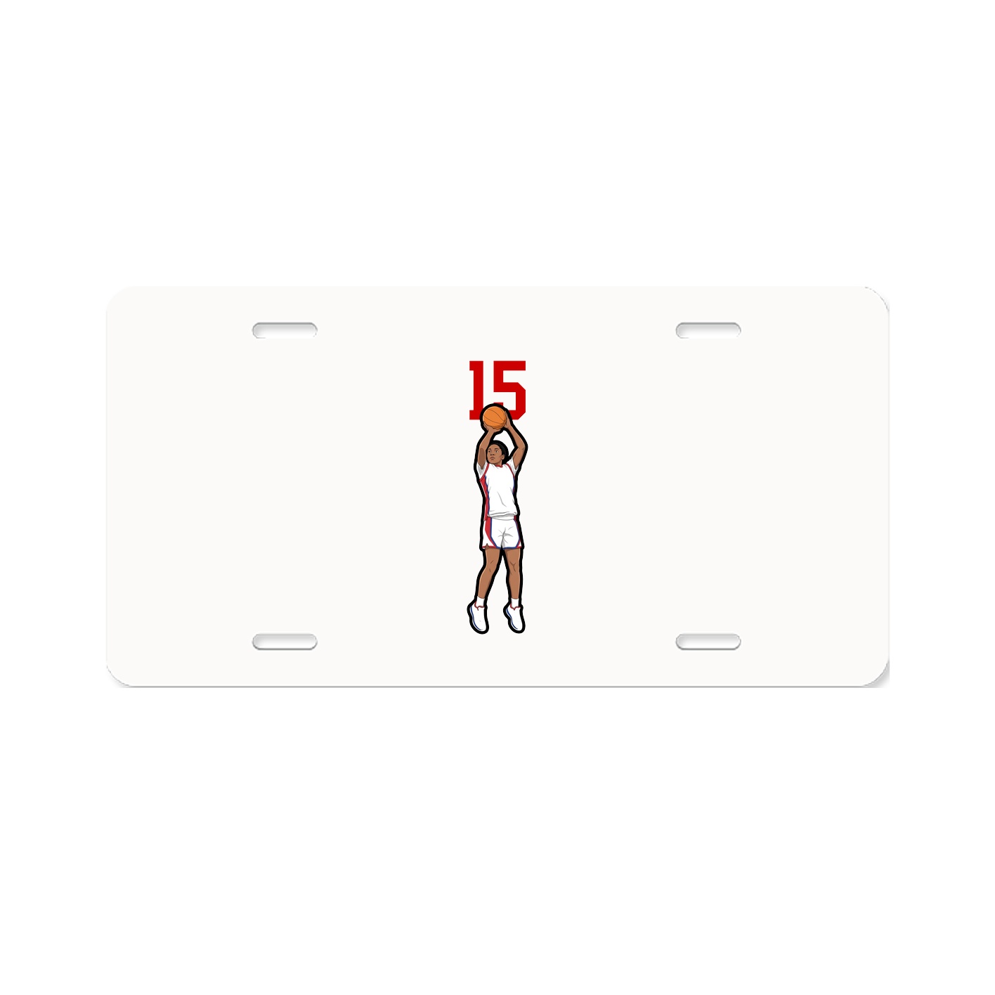 License Plate — Number Top in Classic