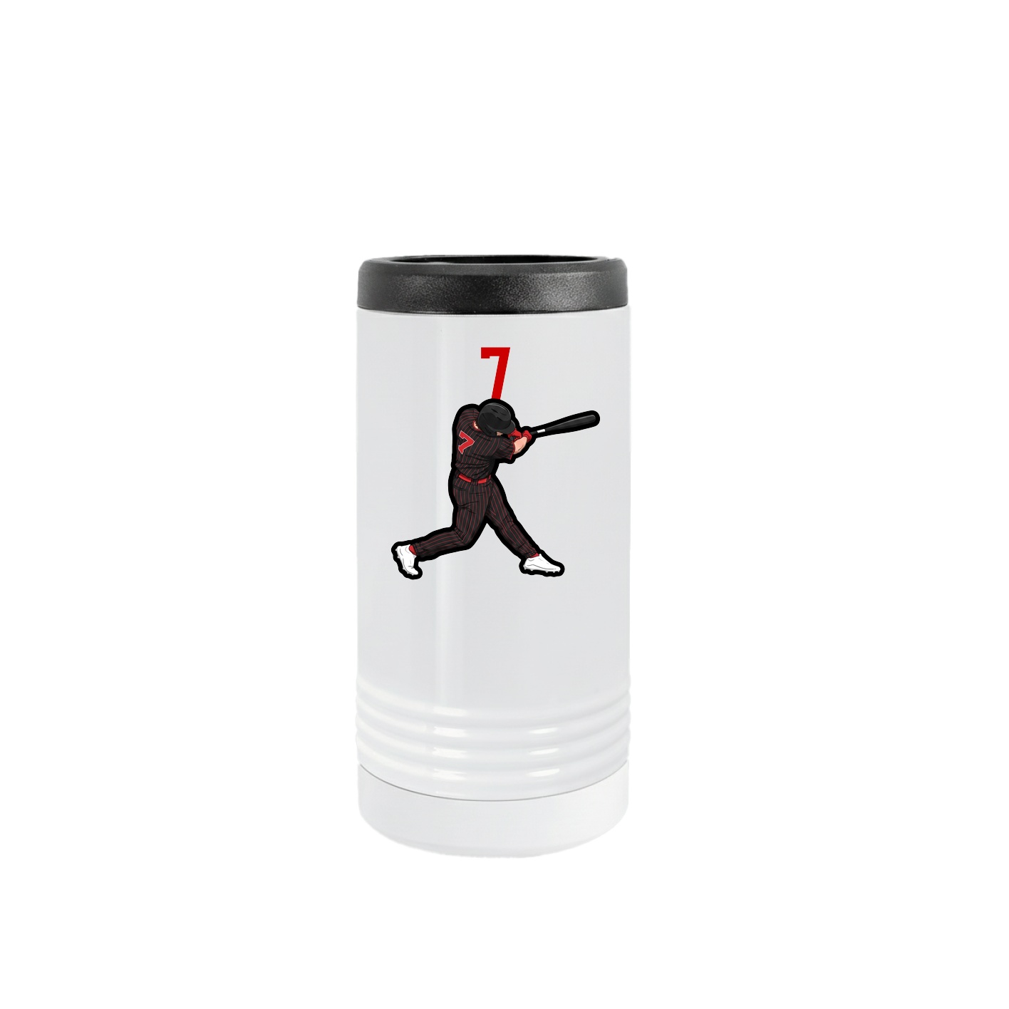 Slim Beverage Holder — Number Top in White