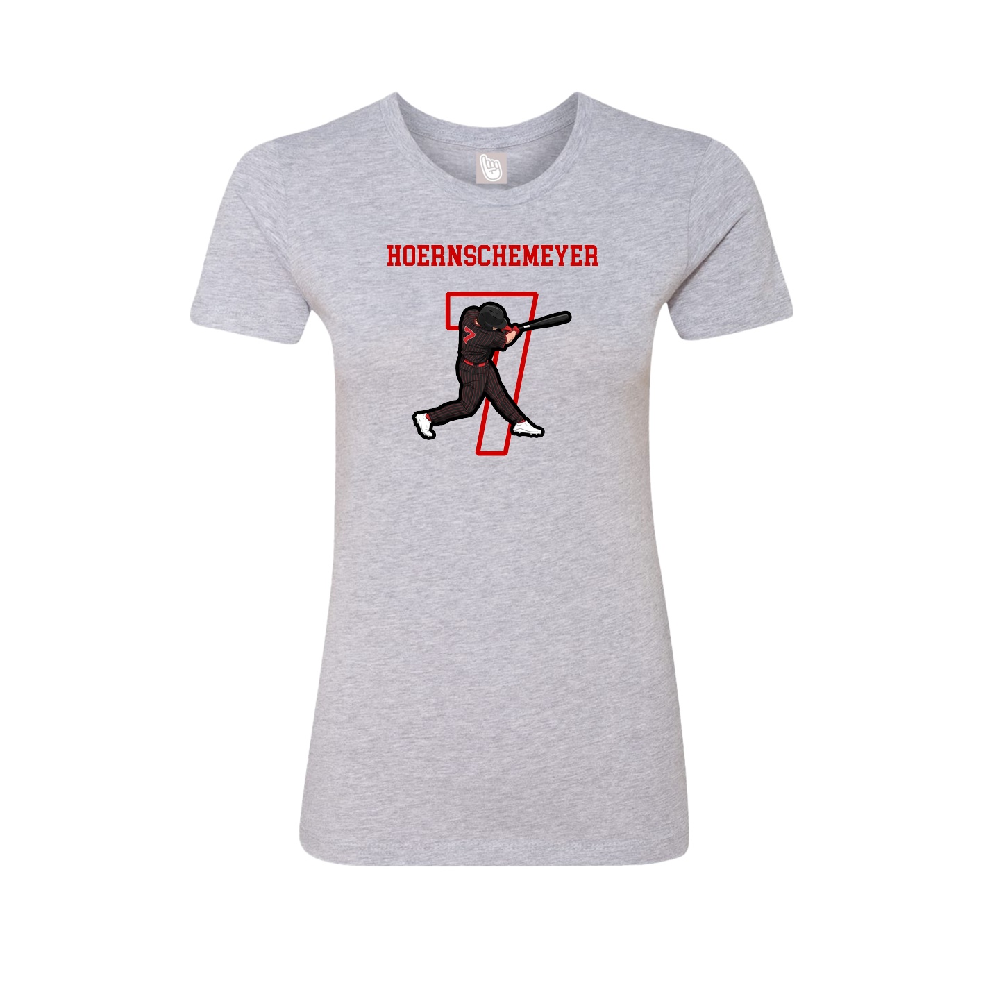 Fitted Women's Tee — Shirsey in Grey