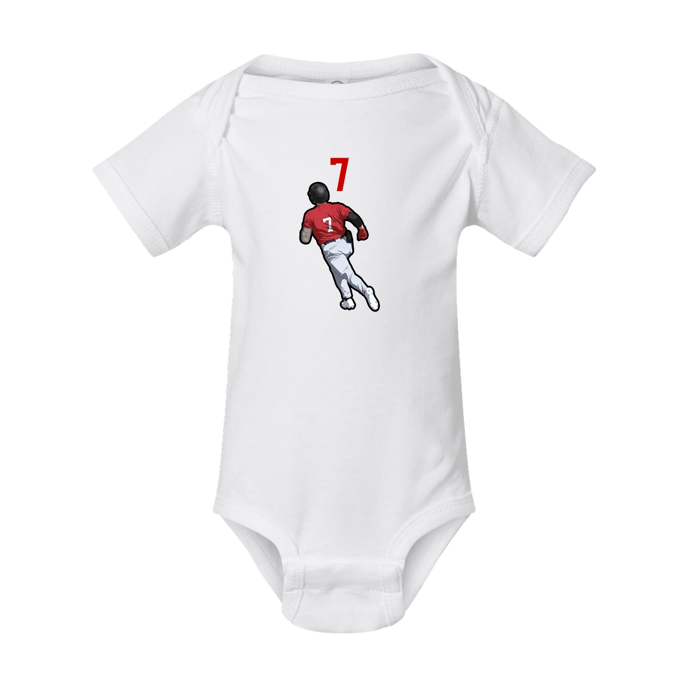 Baby Onesie — Number Top in White
