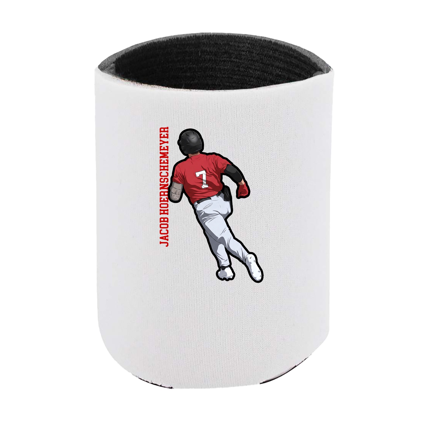 Can Holder — Name Vertical in White