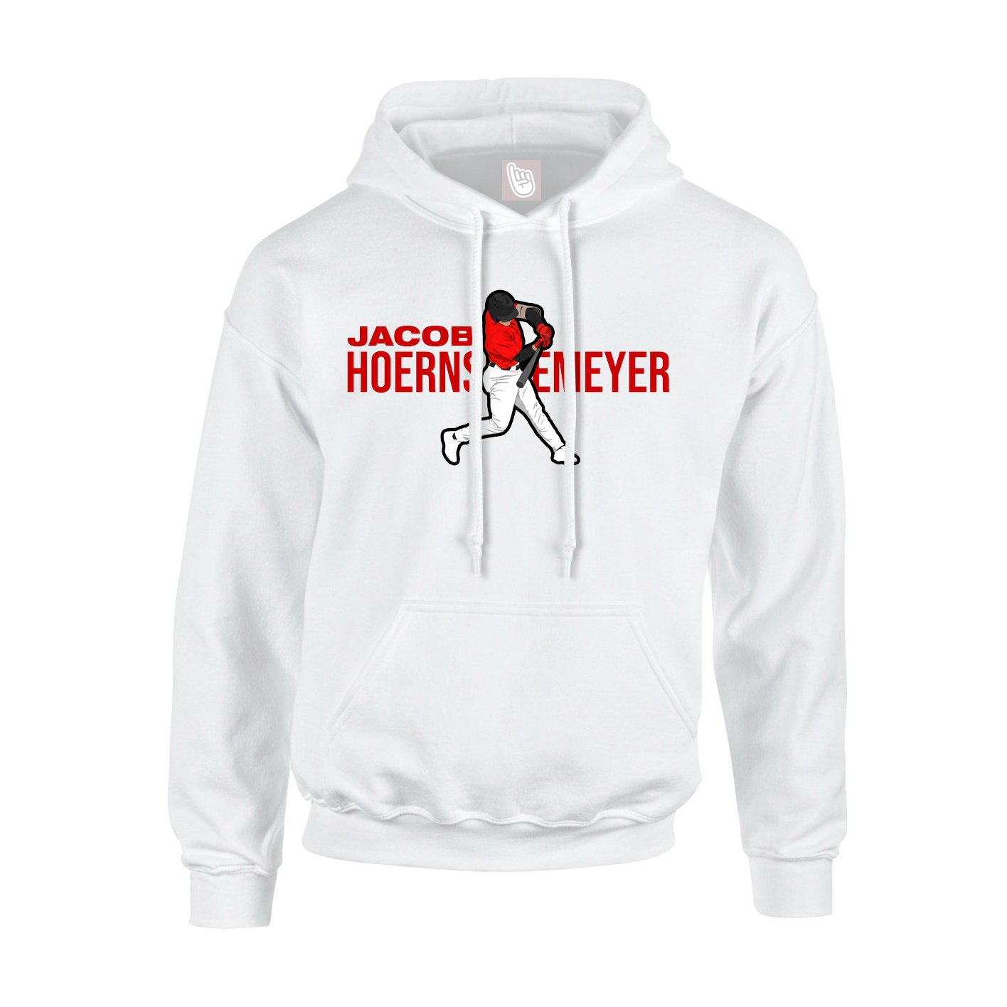 Youth Hoodie — Player Name in White