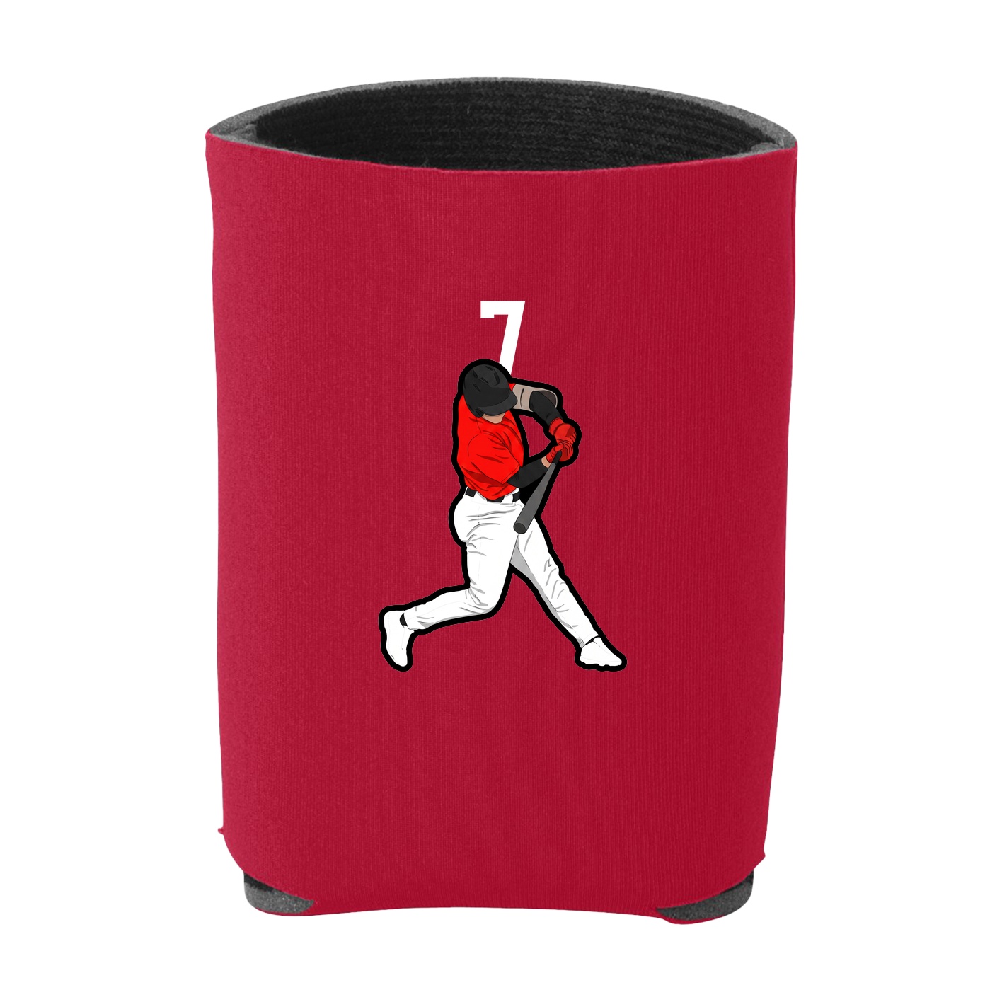 Can Holder — Number Top in Red