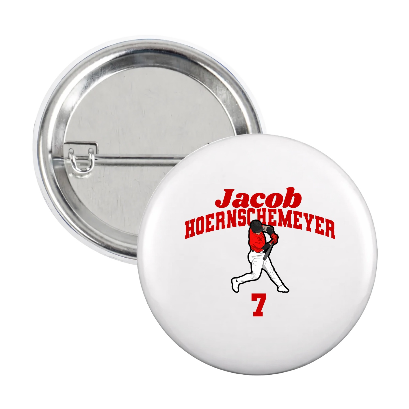 Game Day Button — Signature Arch in White