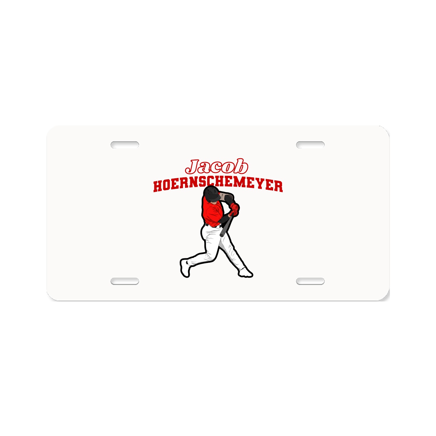 License Plate — Name Arch in Classic