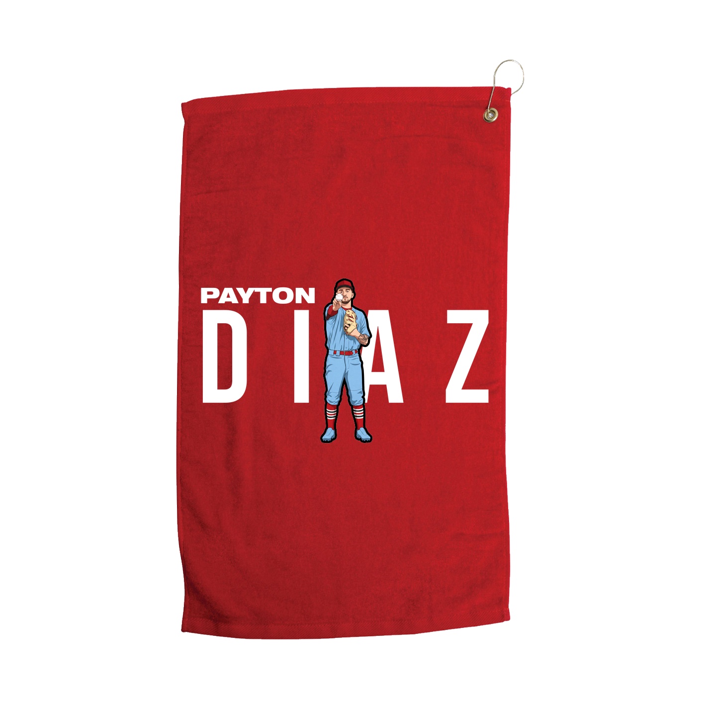 Golf Towel — Player Name in Red