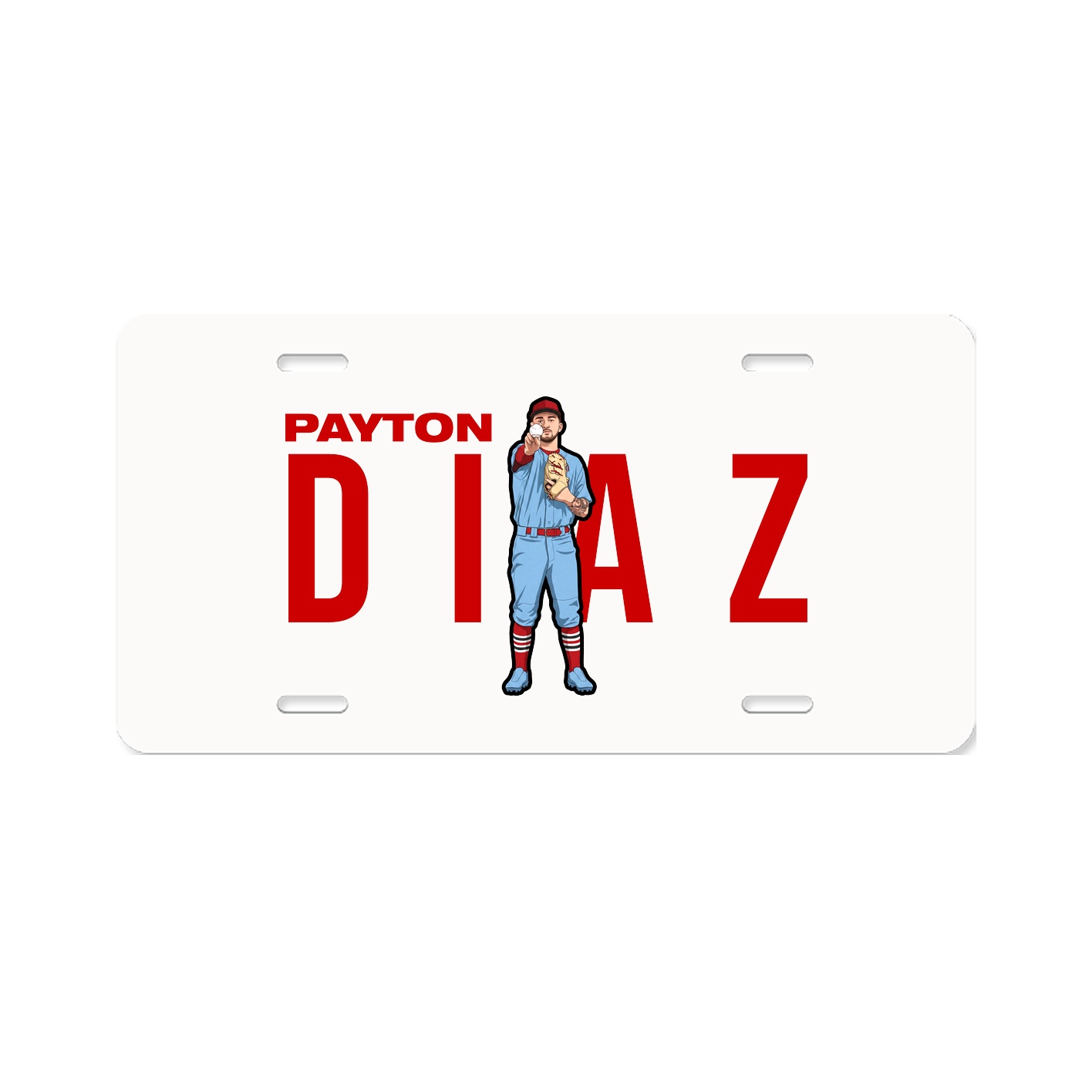 License Plate — Player Name in Classic