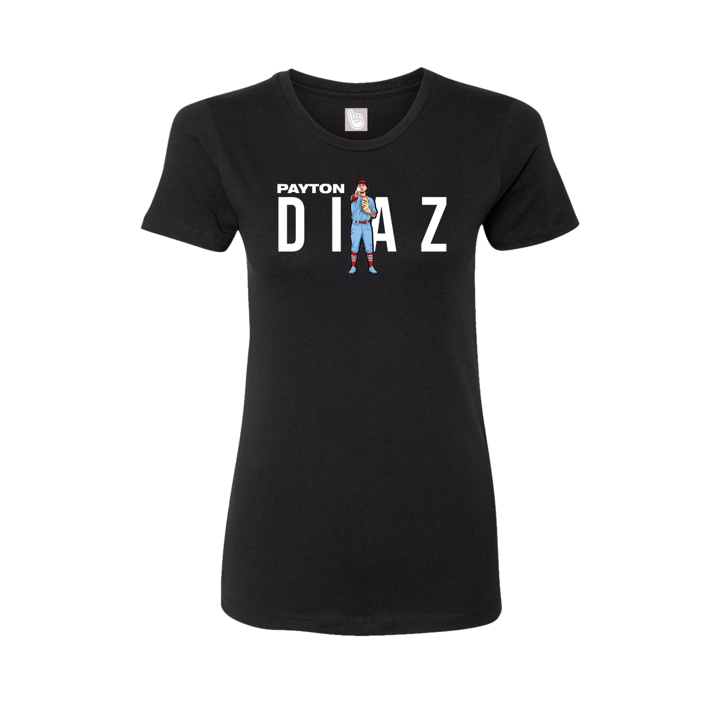 Womens Tee — Player Name in Black