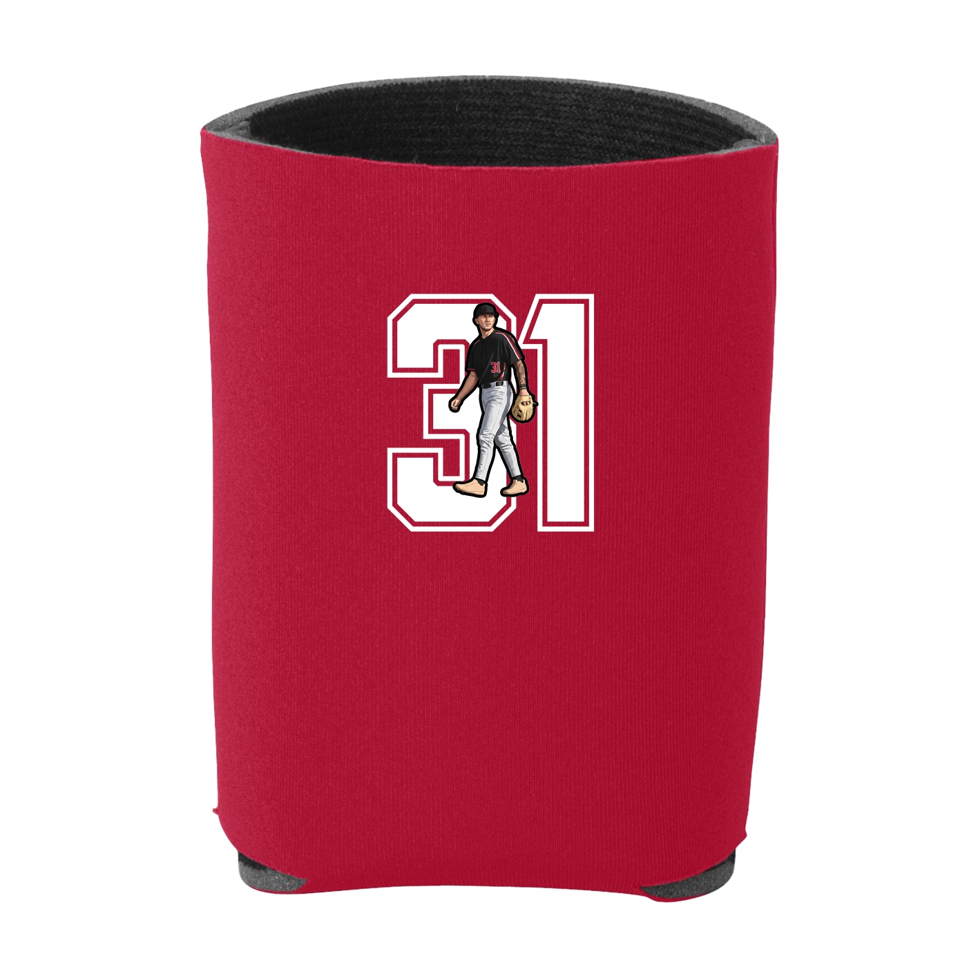 Can Holder — Number in Red