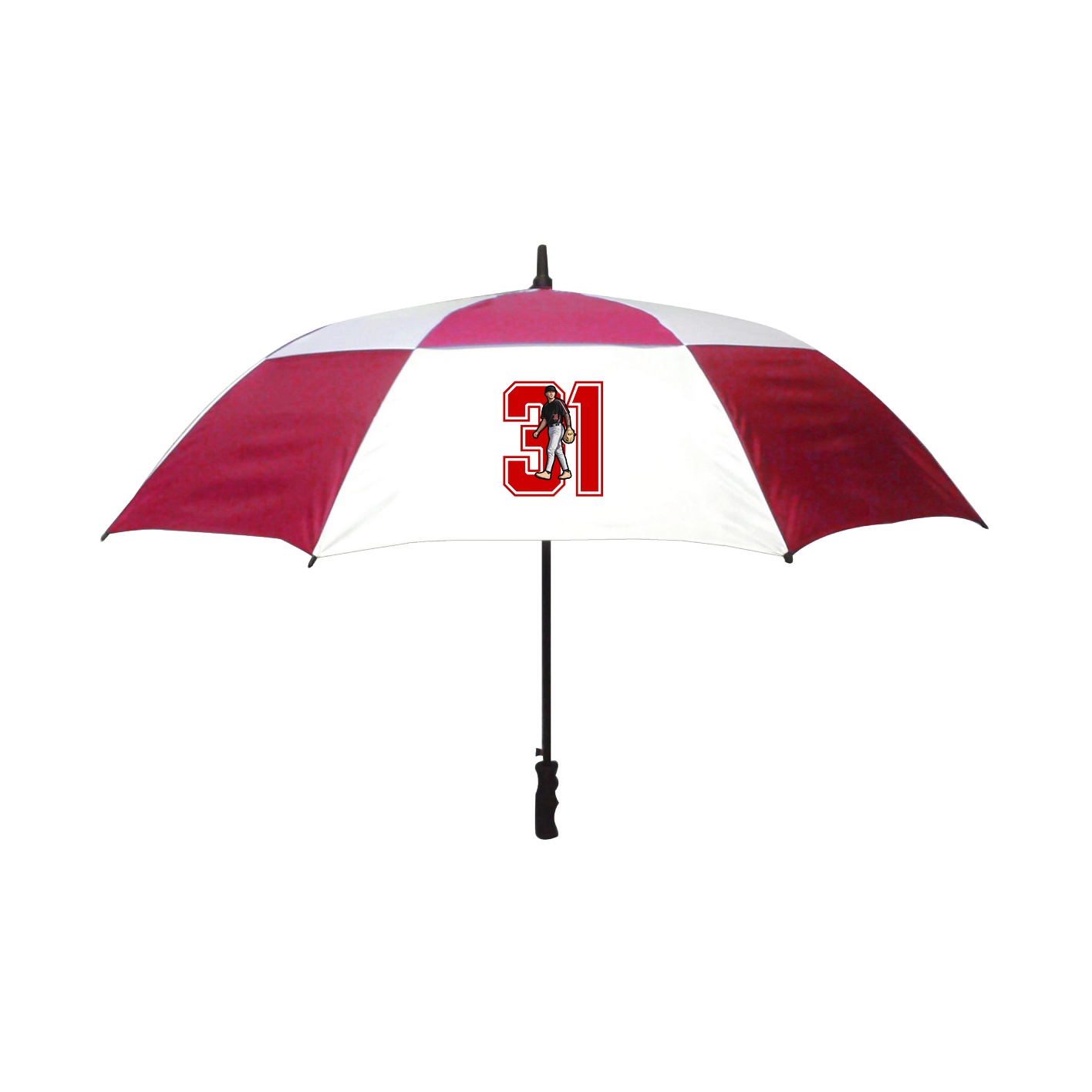 Golf Umbrella — Number in Red