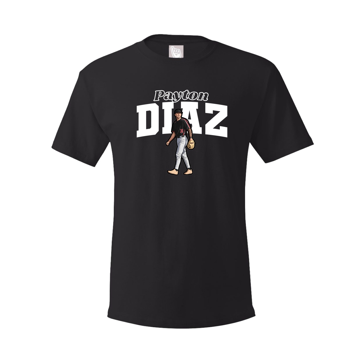Youth Tee — Name Arch in Black